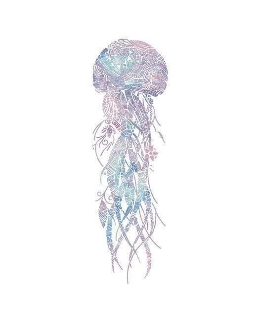 Quadro de Pintura com Diamantes Diamond Dotz Jellyfish Swish 3