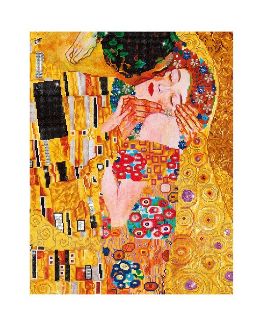 Imagem 0 de Quadro de Pintura com Diamantes Diamond Dotz The Kiss de Klimt