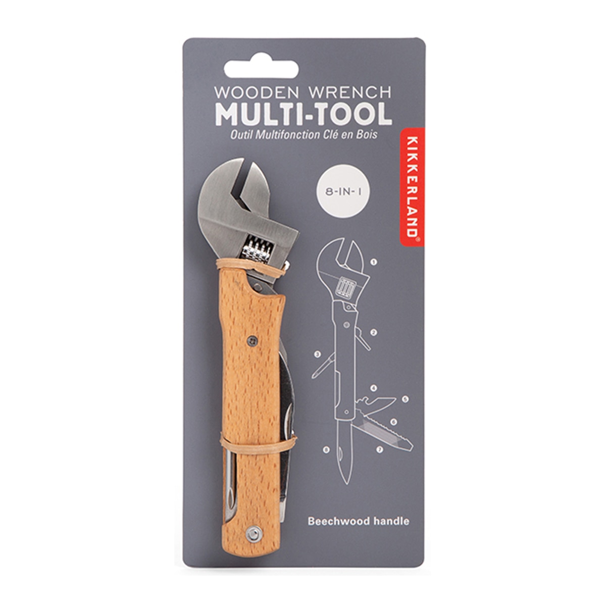 Multiferramenta com chave inglesa  Kikkerland 3