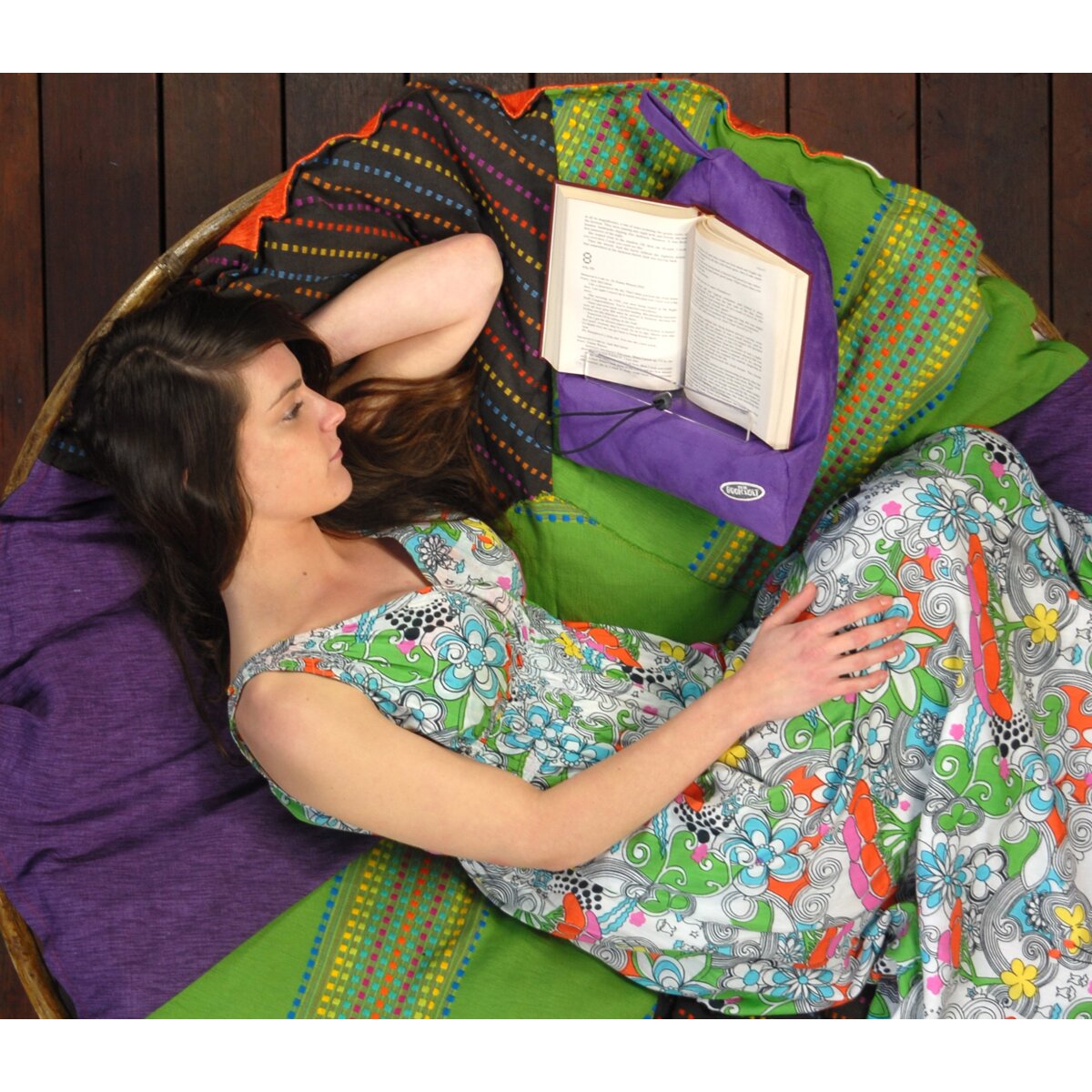 Atril de leitura The Book Seat verde 3