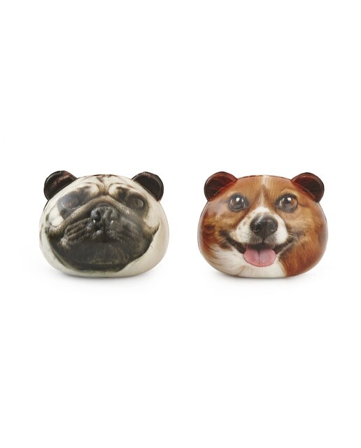 Bola anti-stress Cães castanha 1