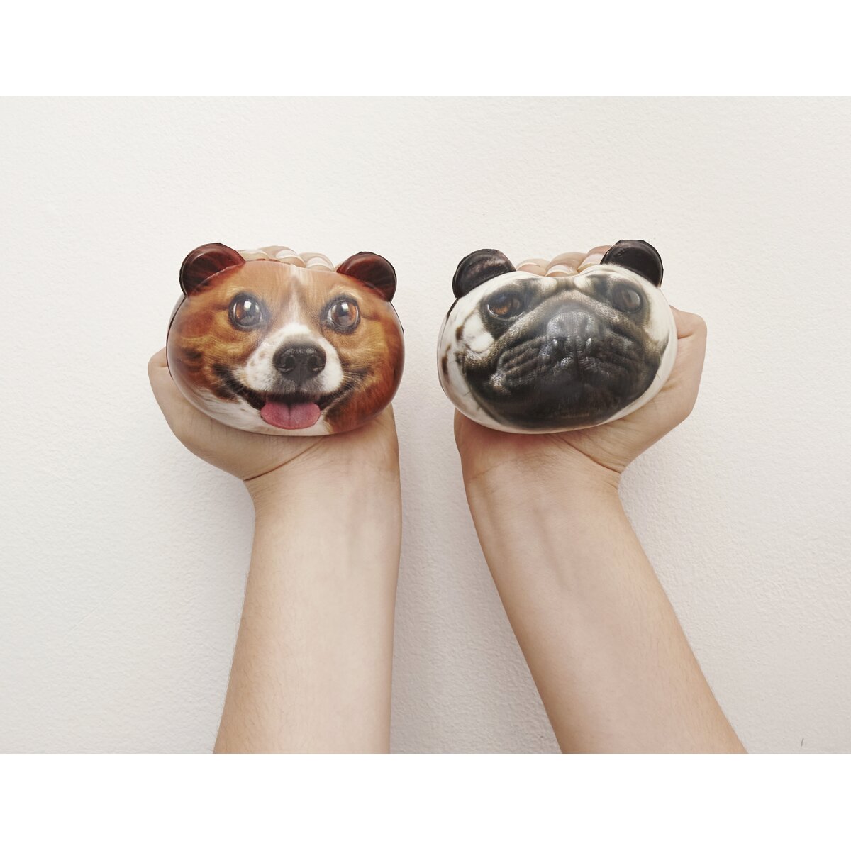 Bola anti-stress Cães castanha 2