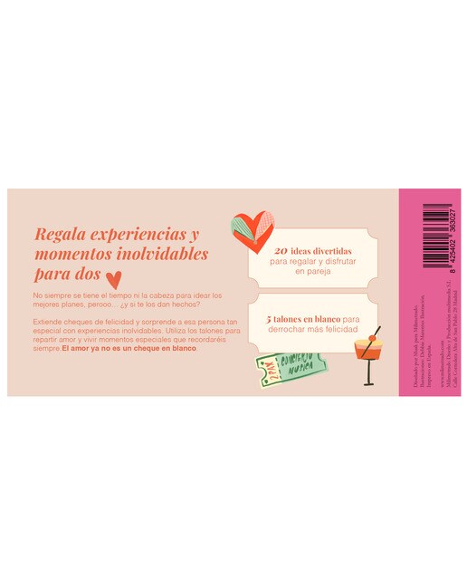 Livro de Cupões para Casais Milimetrado 20 Experiências Românticas 2