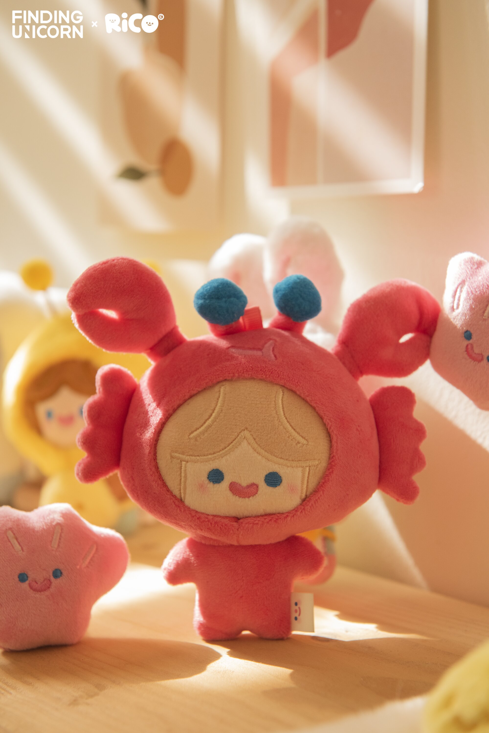 Blind Boxes Finding Unicorn CELL RICO: Happy Fluffy Series Plush 14