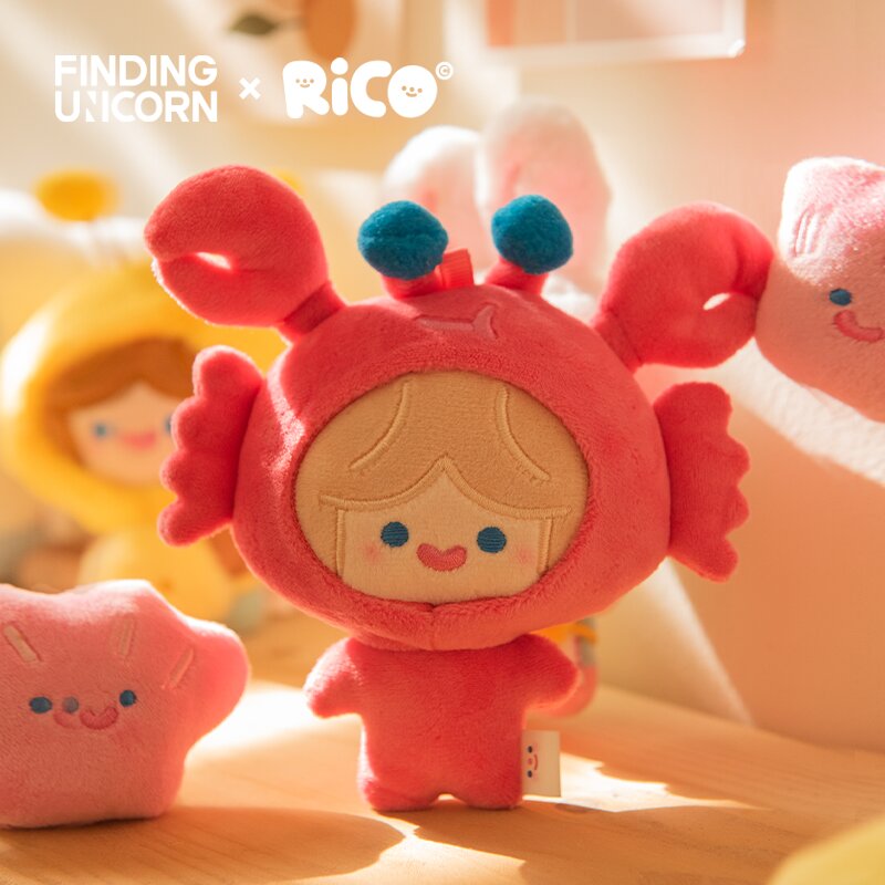 Blind Boxes Finding Unicorn CELL RICO: Happy Fluffy Series Plush 20