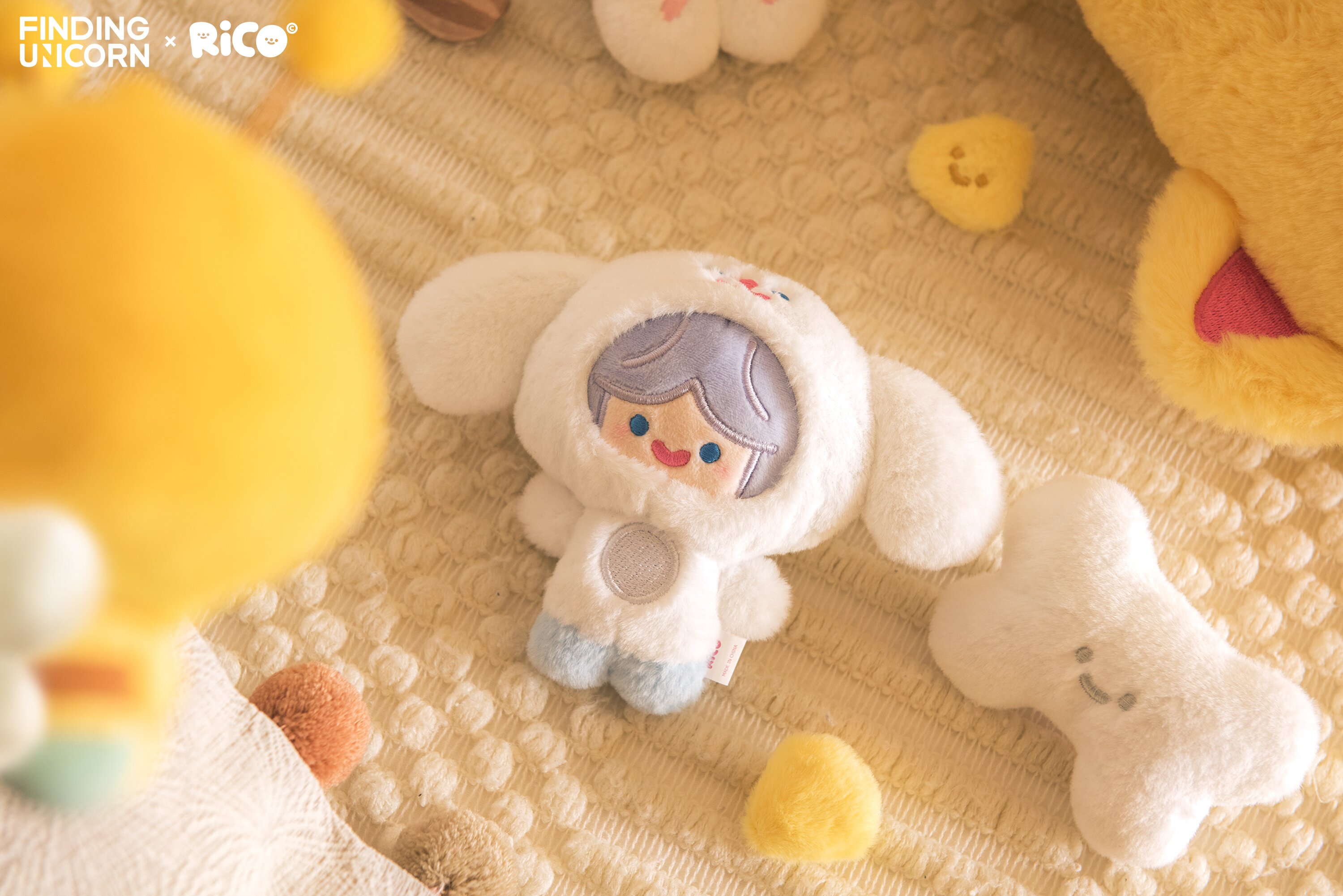 Blind Boxes Finding Unicorn CELL RICO: Happy Fluffy Series Plush 24