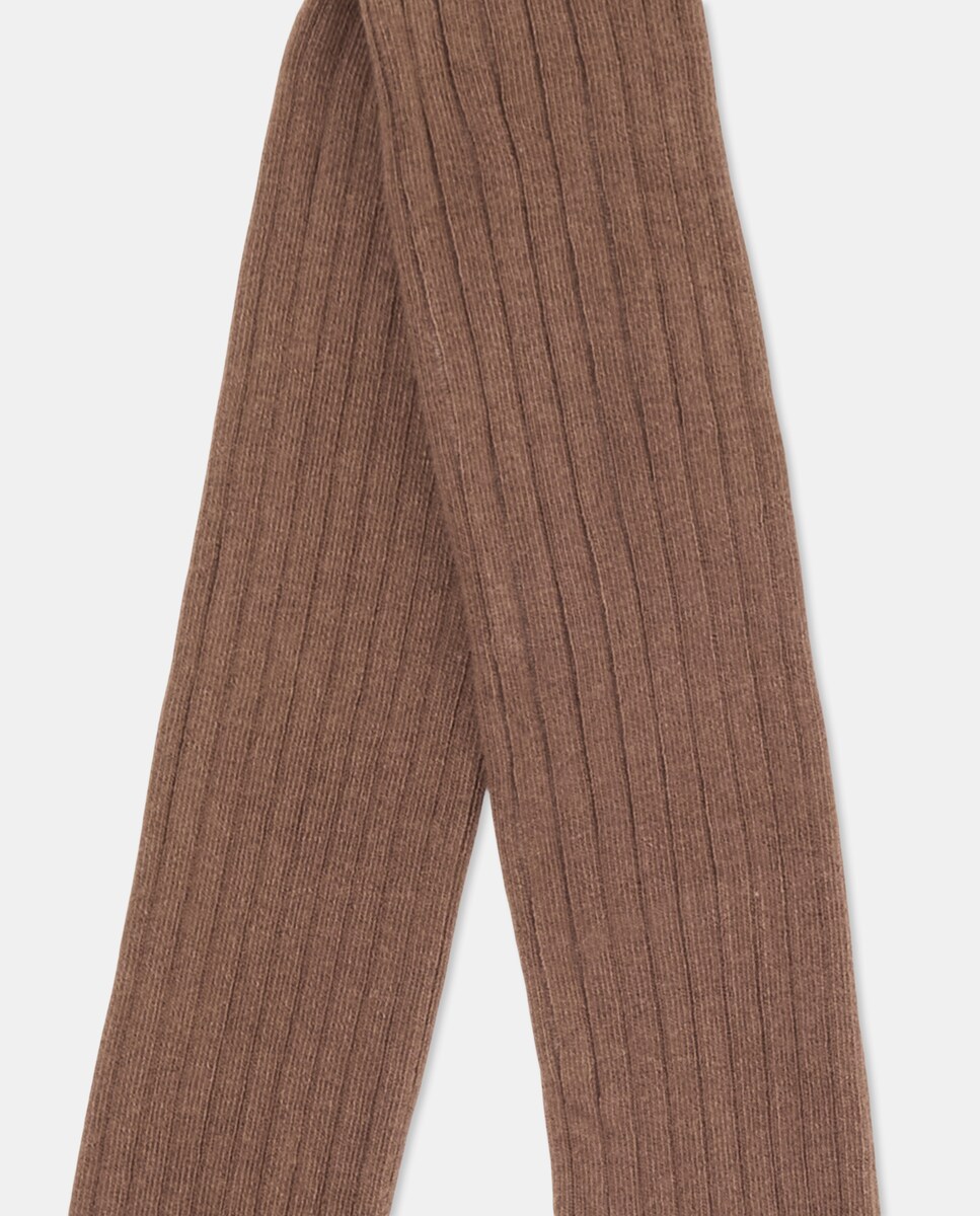 Collants Canelados Lisos 740 Tabaco-2