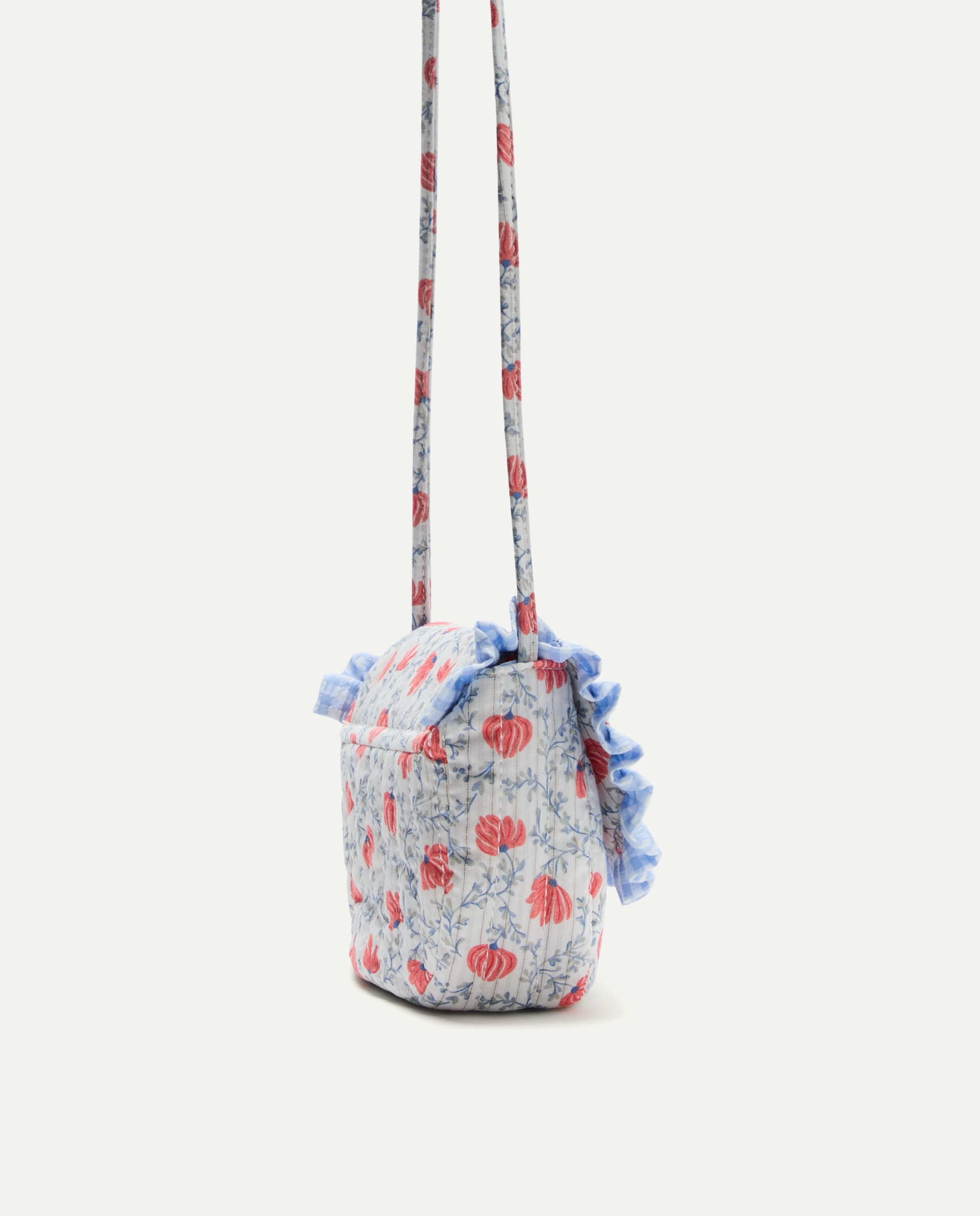 Mala em Pele com Estampado Floral Coconut El Corte Inglés Rosa-3