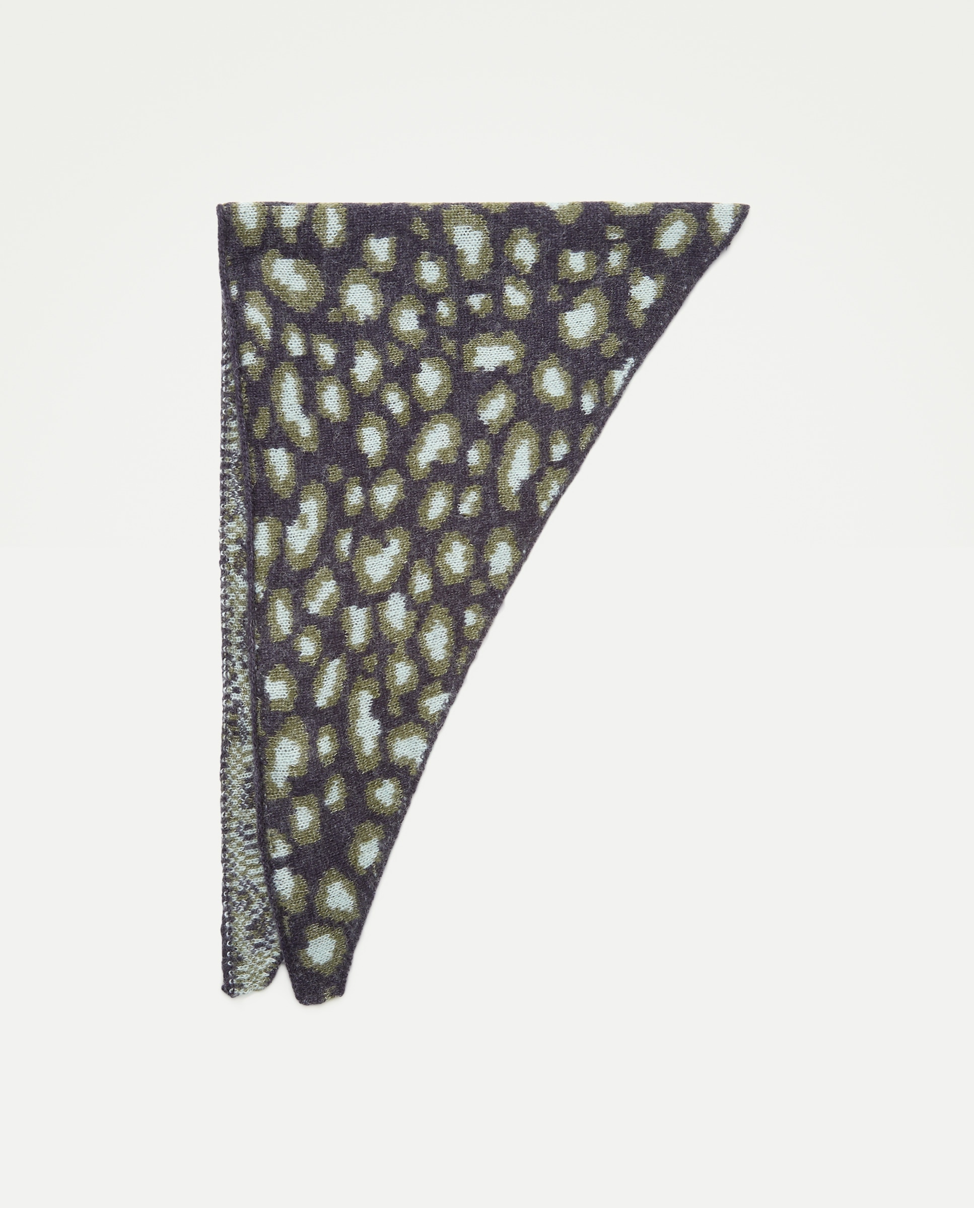 Bandana com Animal Print de Leopardo Azul-2