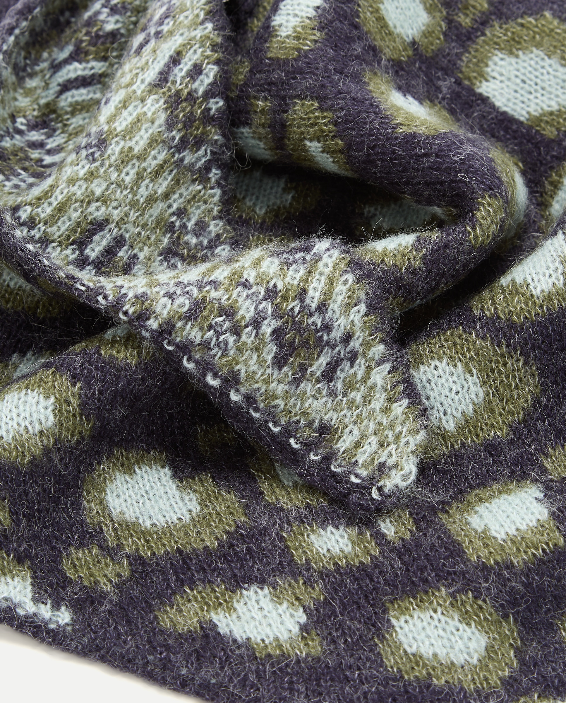 Bandana com Animal Print de Leopardo Azul-3
