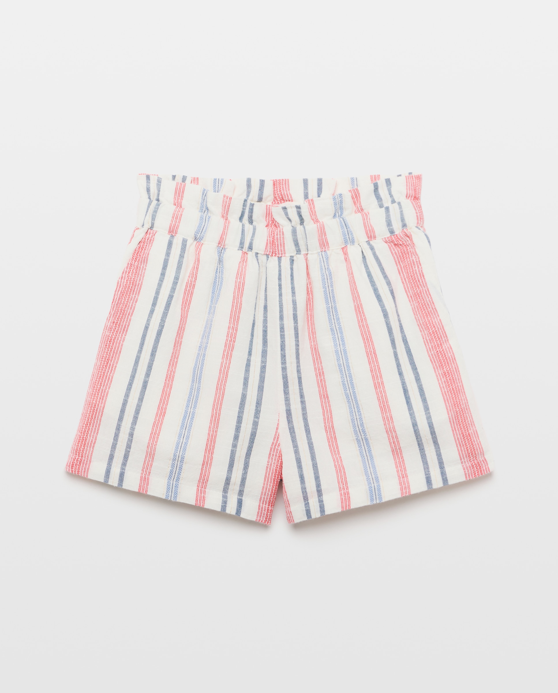 Calções às Riscas de Fio Metalizado Coconut El Corte Inglés Vermelho-4