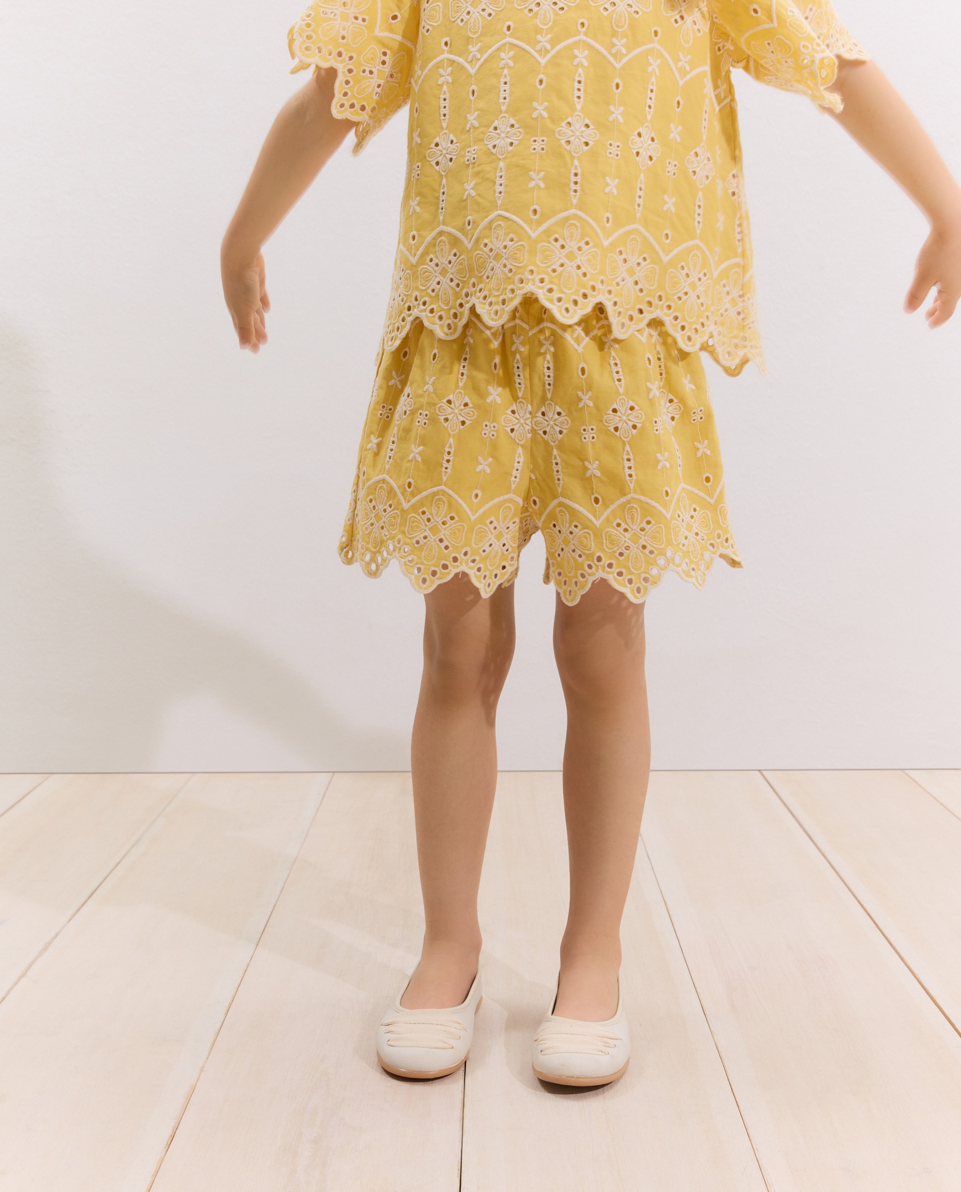 Calções de menina Coconut El Corte Inglés Amarelo-limão-2