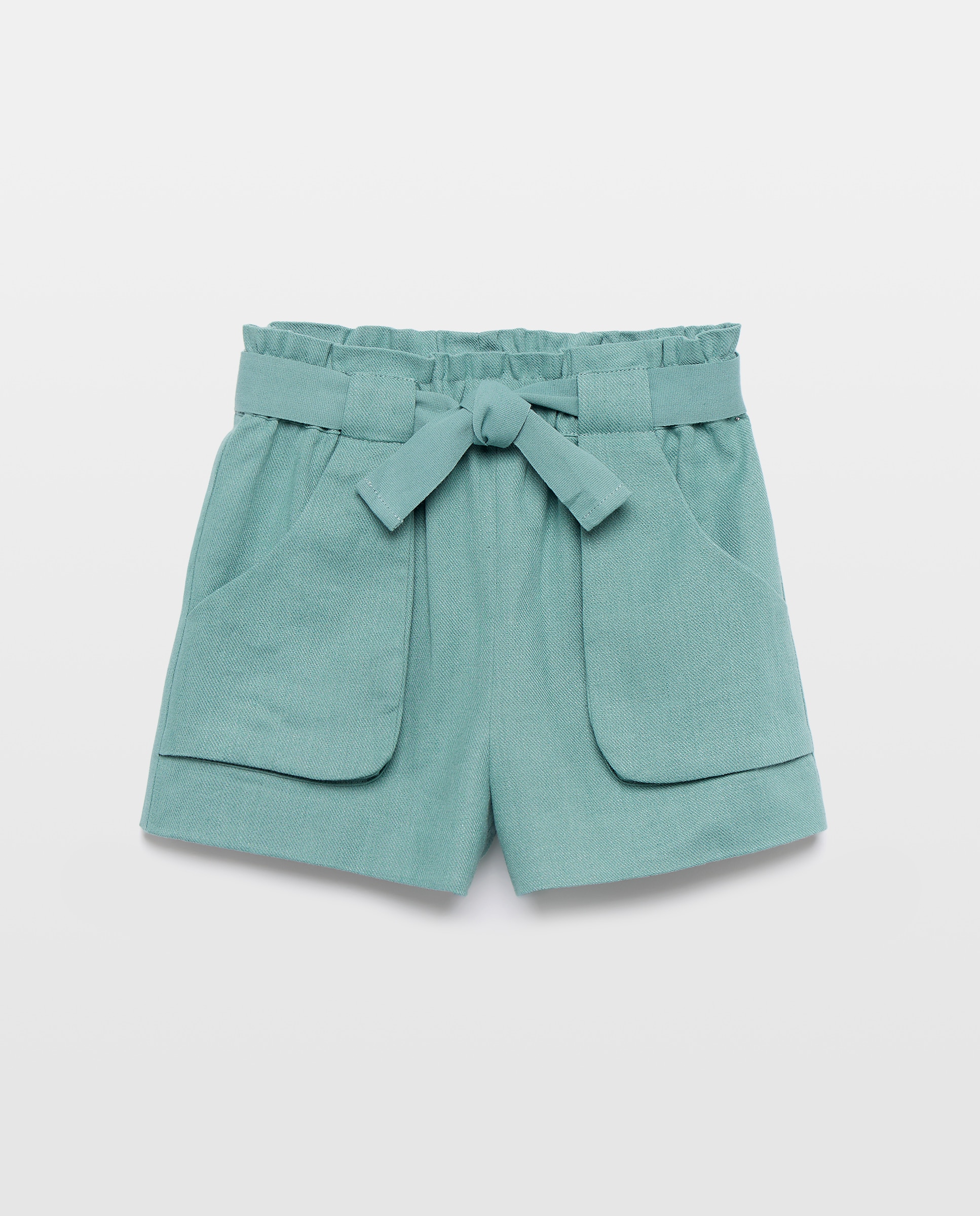 Calções de Linho Coconut El Corte Inglés 530 Verde Escuro-4