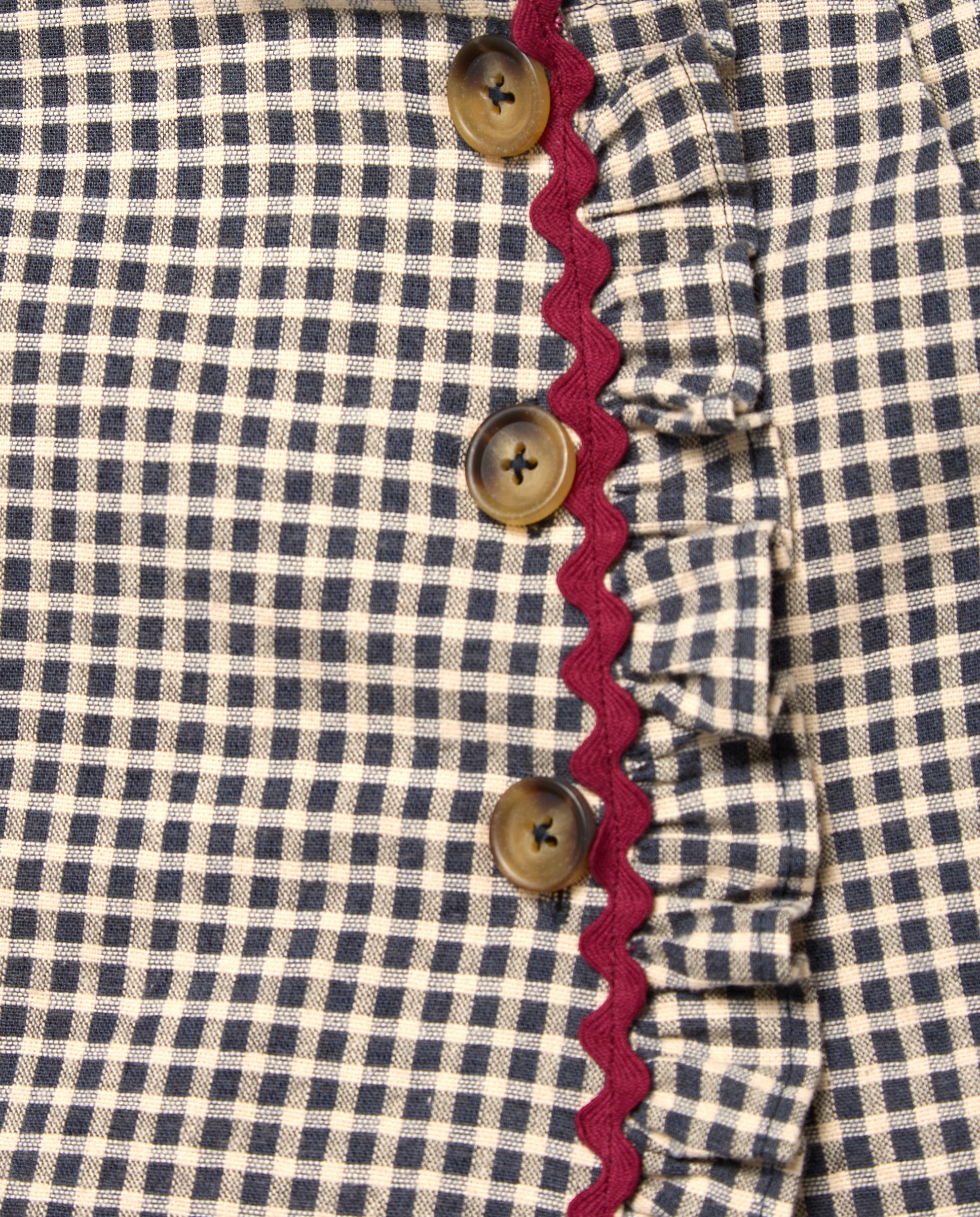 Falda pantalón vichy rústico con picunela de niña - Coconut El Corte Inglés - Azul Azul-6