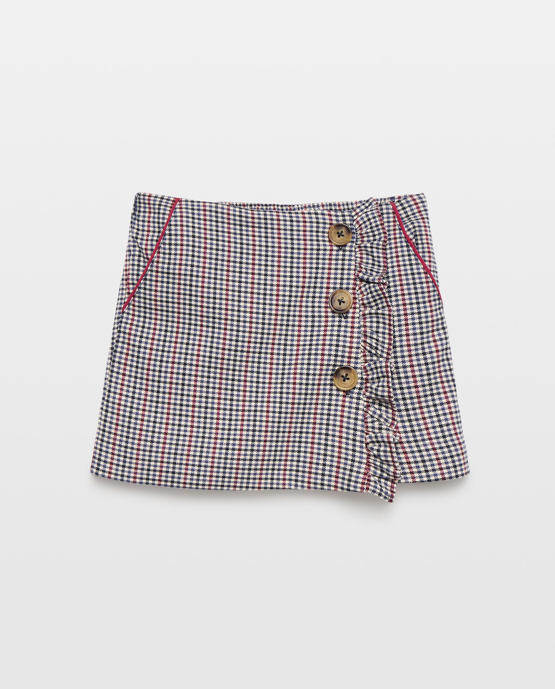 Falda pantalón cuadro harris de niña - Coconut El Corte Inglés - Marrón Marrón-4