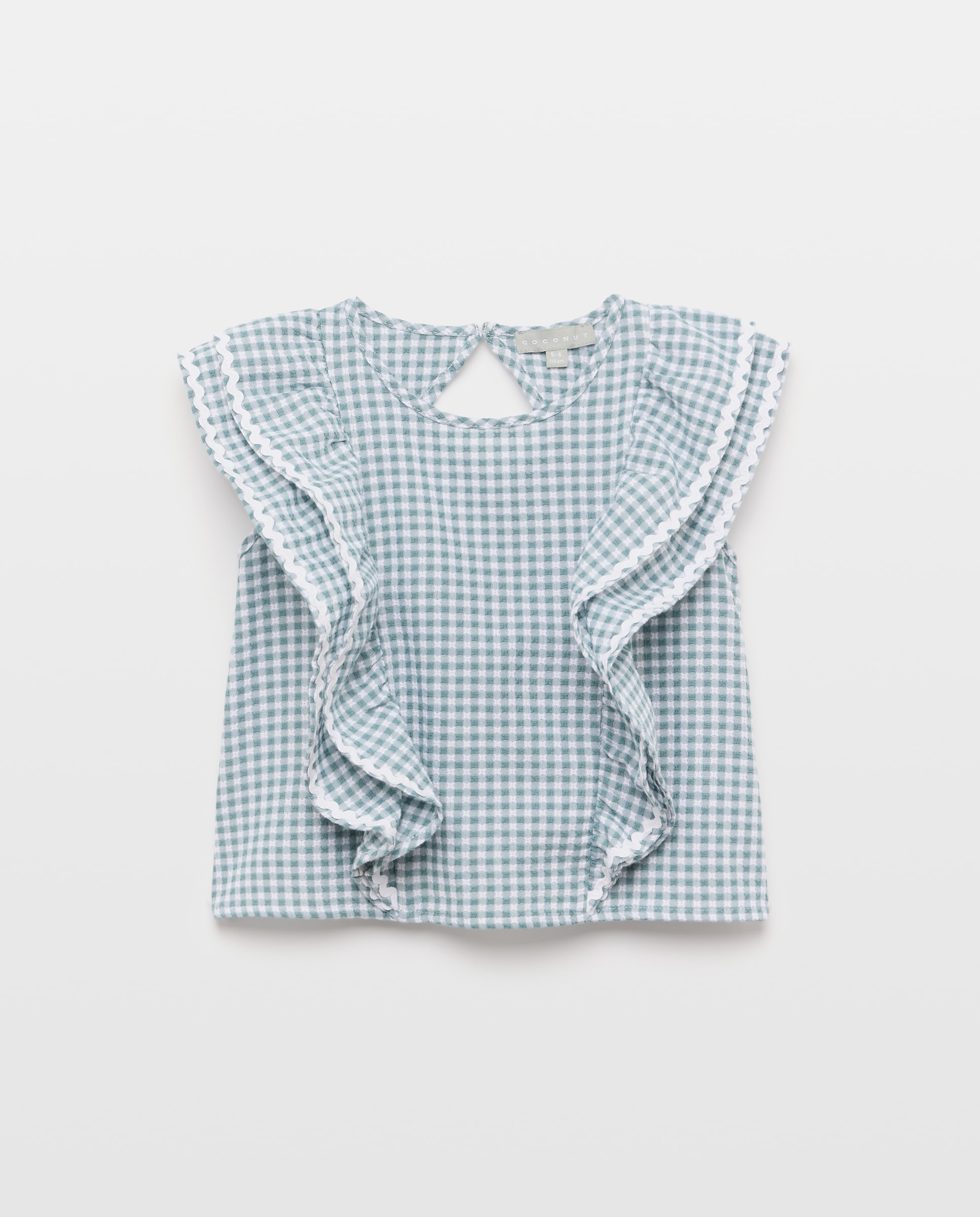 Blusa Vichy sem Mangas Coconut El Corte Inglés Verde-5