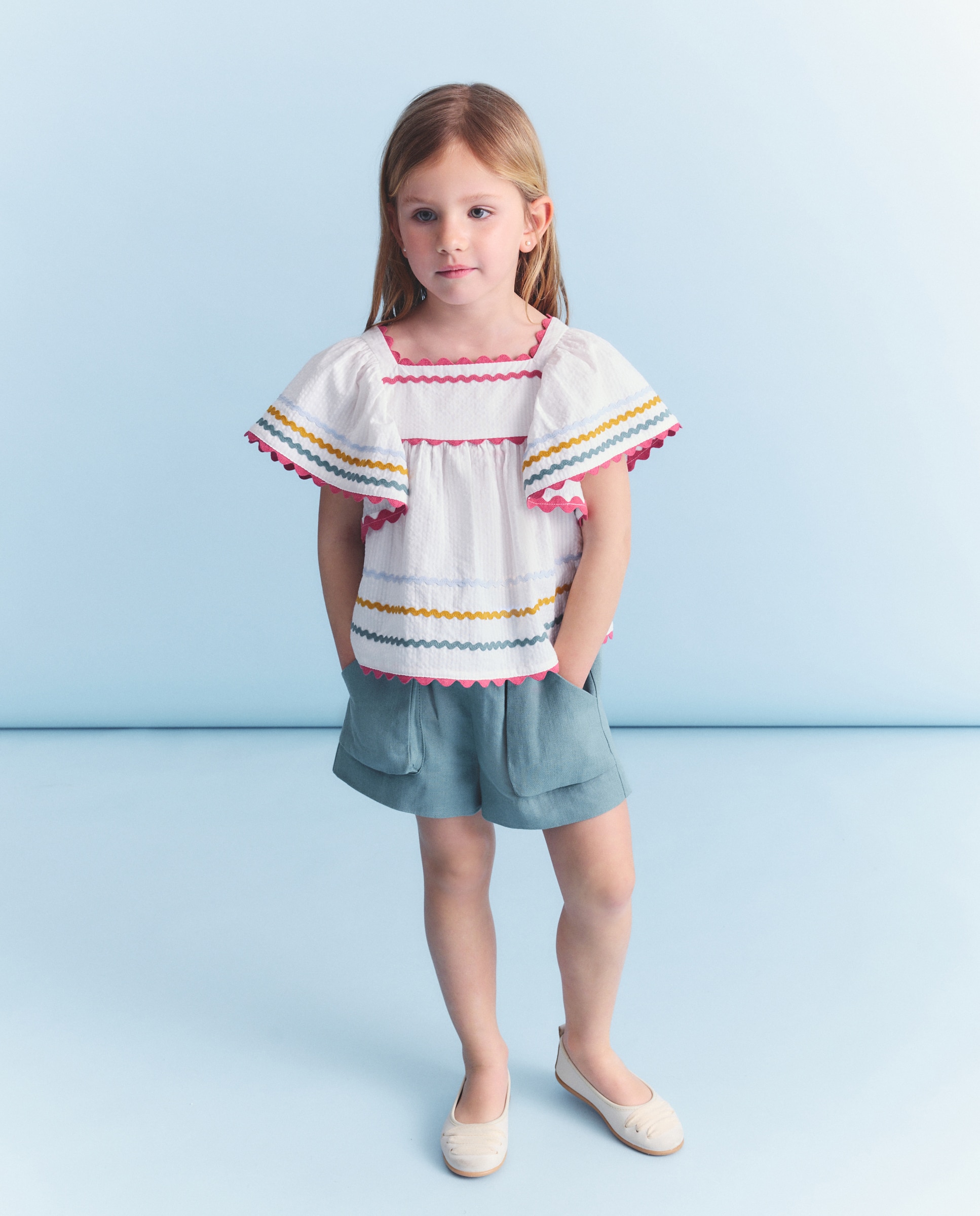 Blusa manga corta de niña - Coconut El Corte Inglés - Blanco Blanco-2