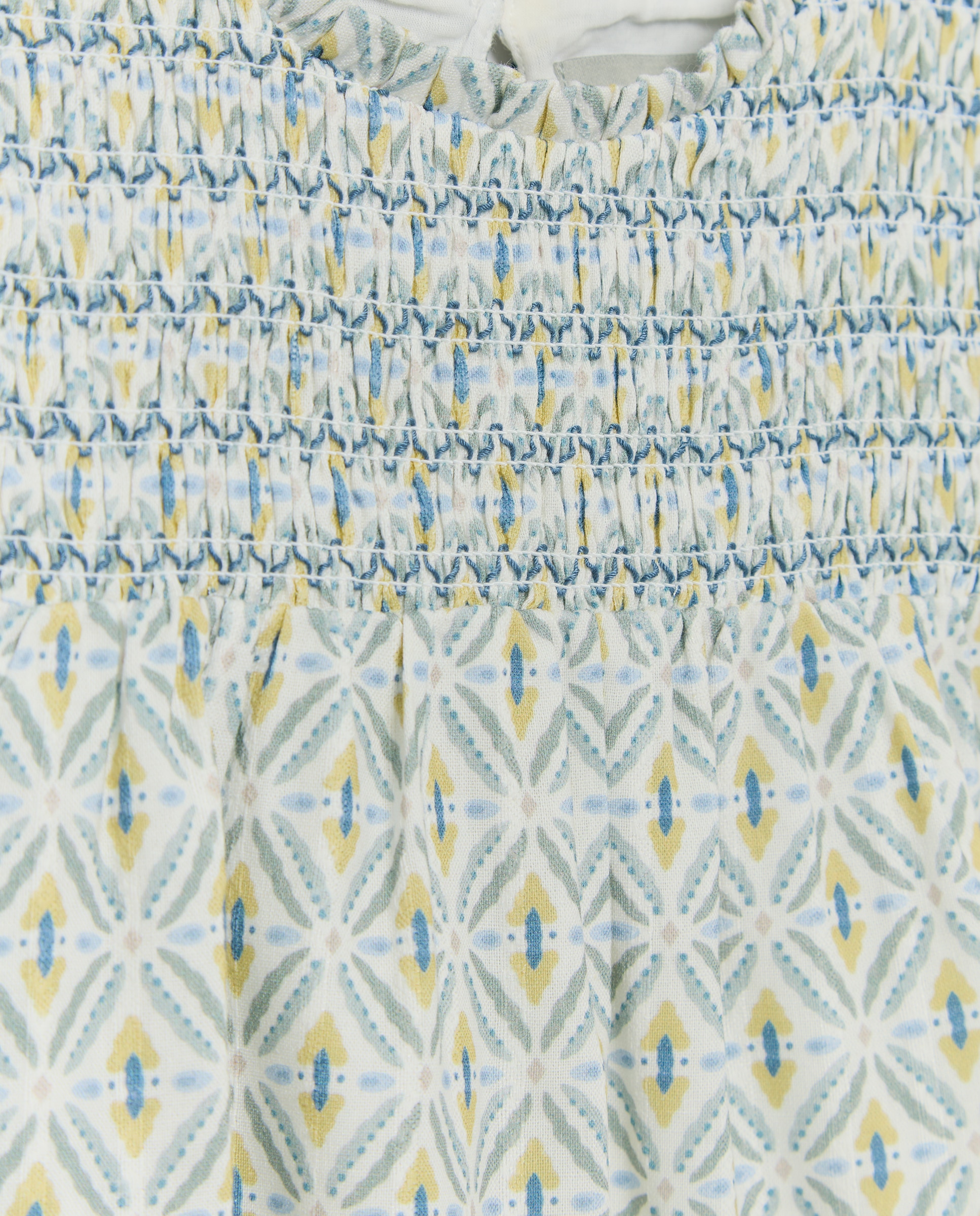 Blusa de Manga Curta com Elásticos Coconut El Corte Inglés Amarelo-5