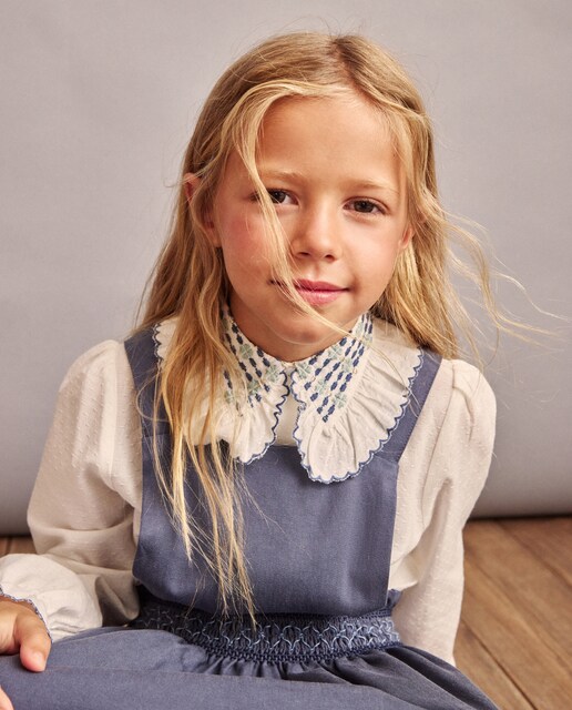 Imagem 0 de Blusa com Manga Comprida e Gola Bordada