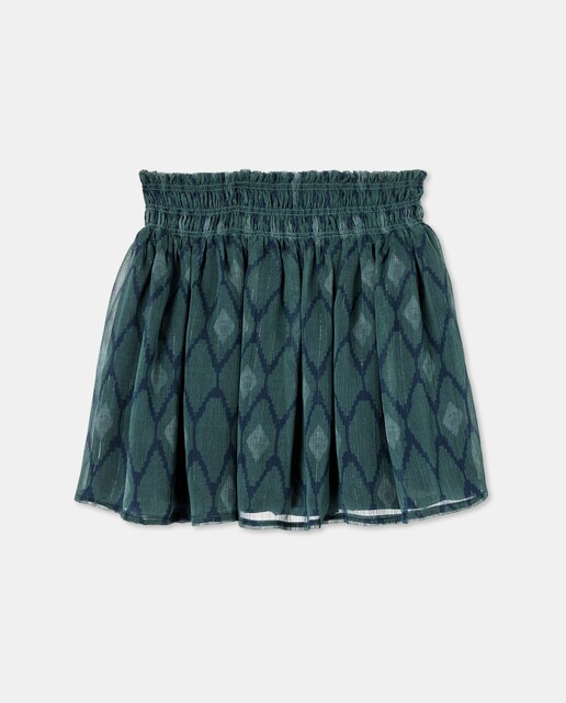 Imagem 0 de Blusa de Chiffon com Detalhe em Fio Metalizado, Franzidos e Manga Comprida