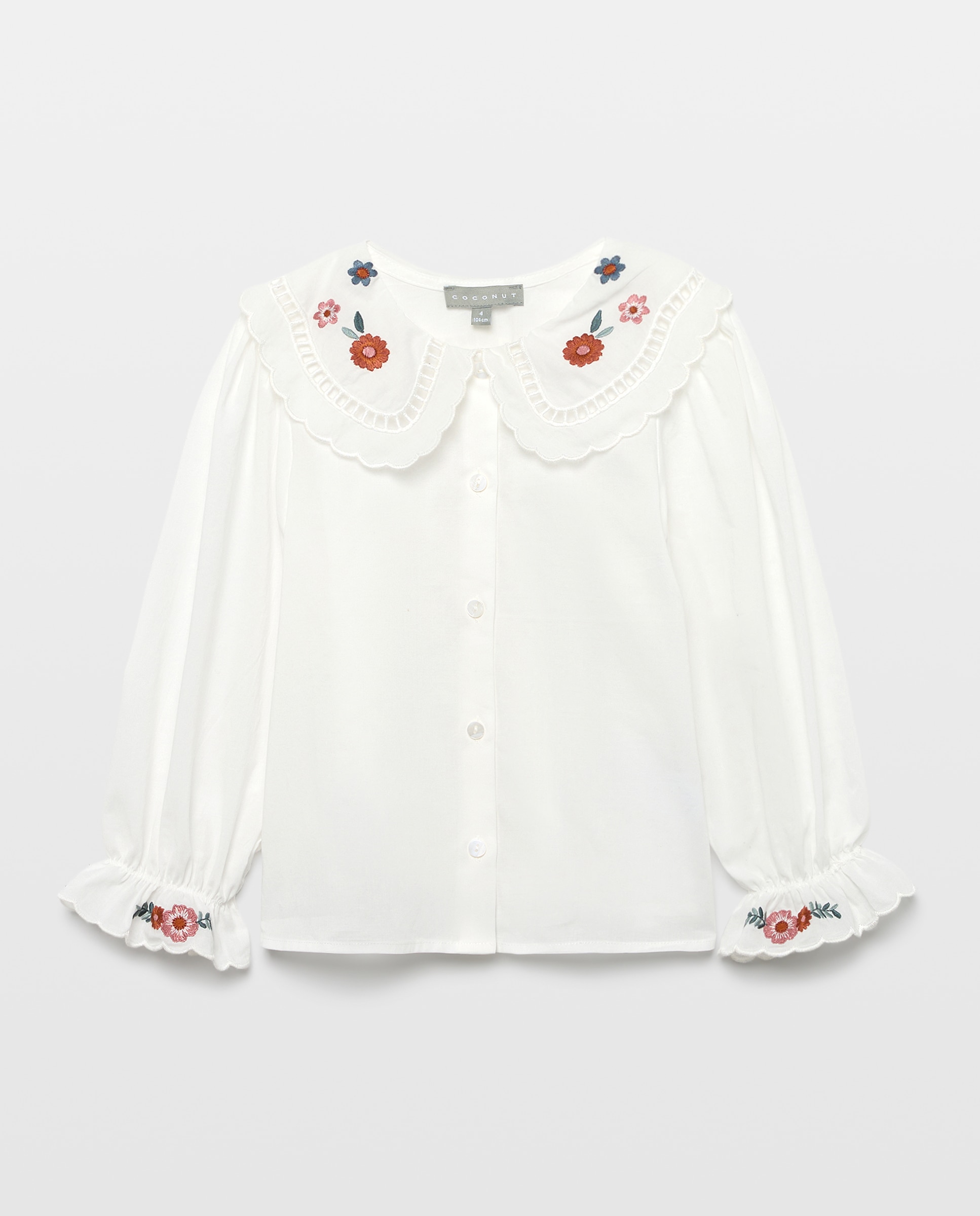 Imagem 0 de Blusa de Manga Comprida com Gola com Estampado Floral