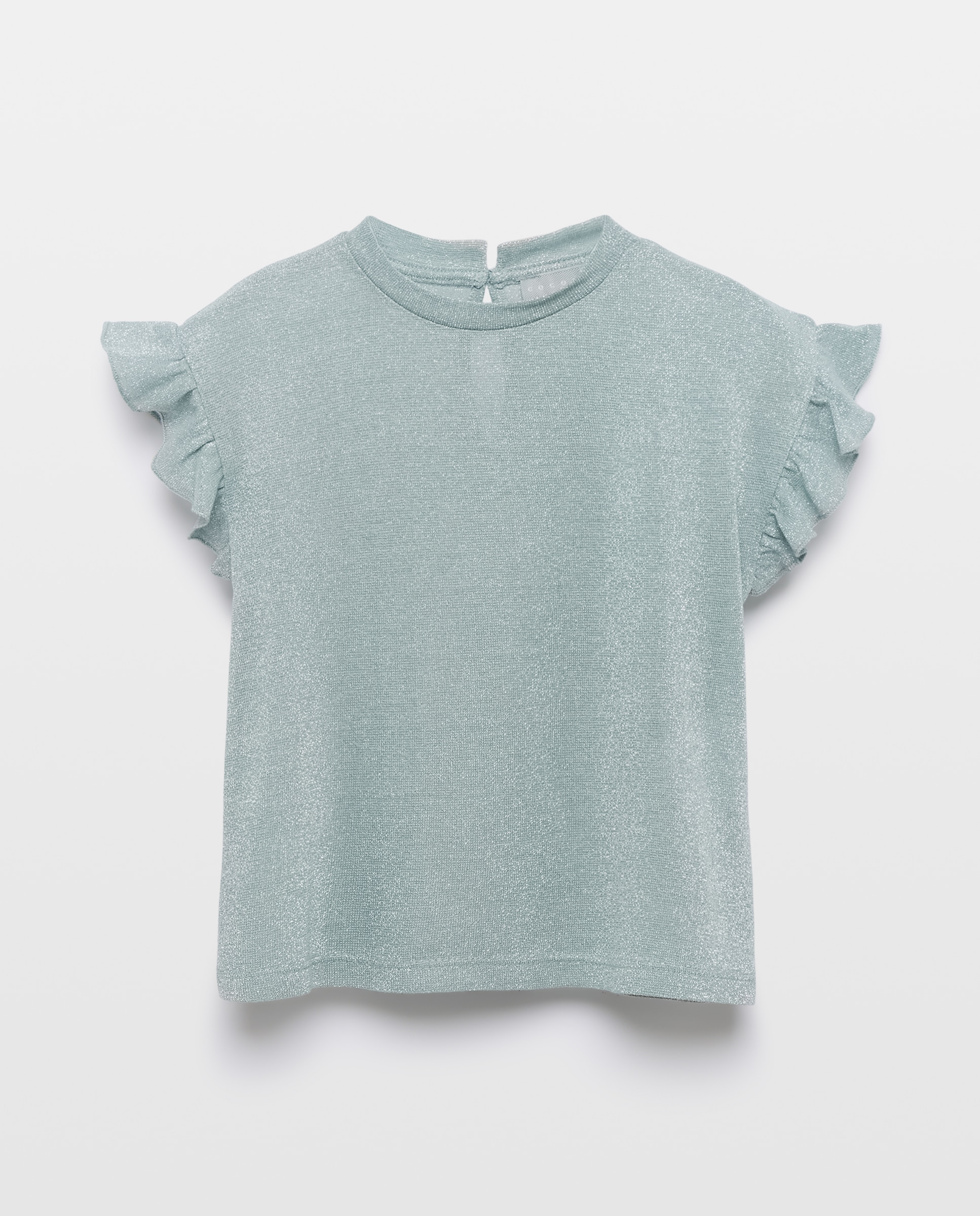 T-shirt em Tecido de Fio Metalizado com Mangas com Folho Coconut El Corte Inglés Sabão-5