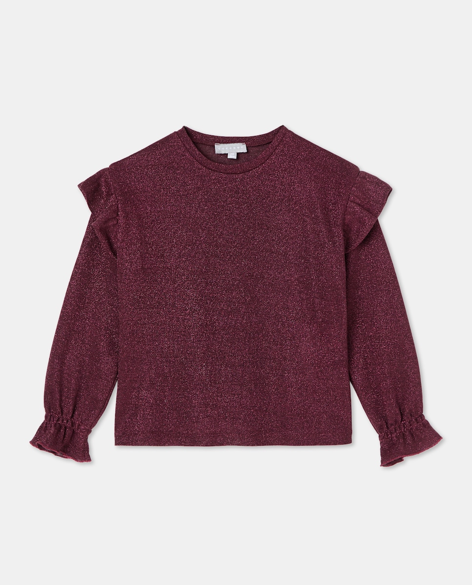 T-shirt com Fio Metalizado e Fantasia 390 Ouro-4