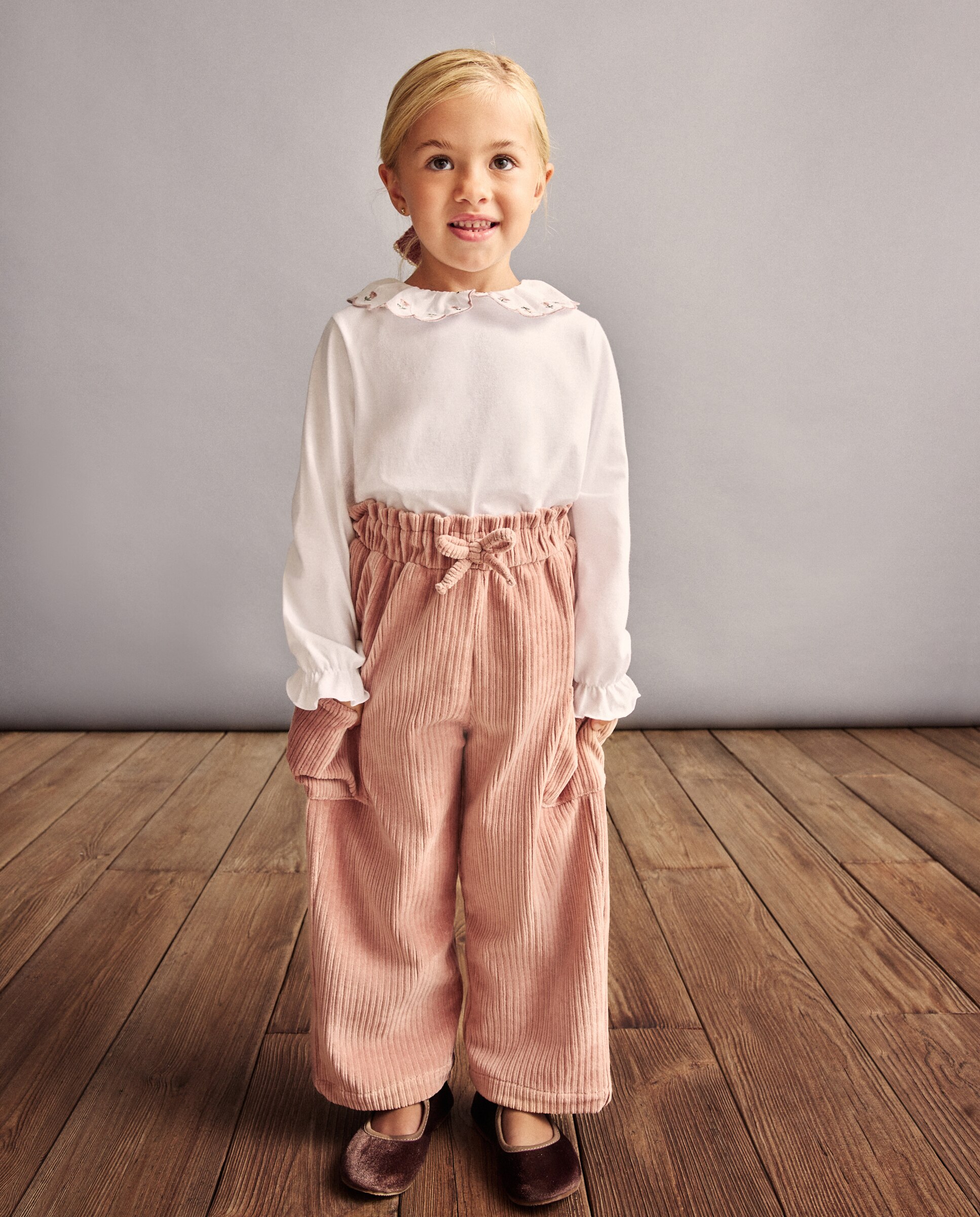 Camiseta manga larga de niña con bordado de flores - Coconut El Corte Inglés - Blanco Blanco-2
