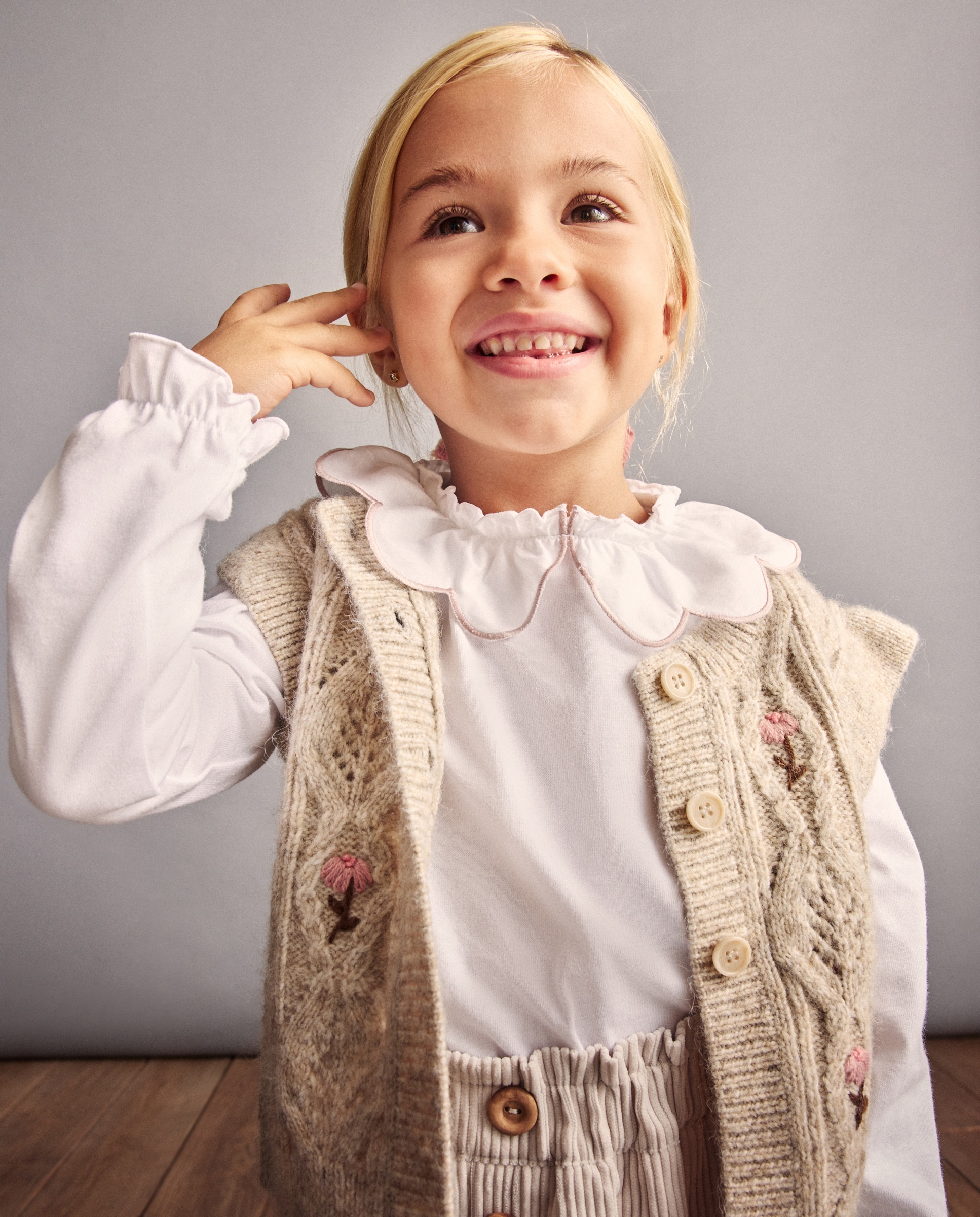Camiseta manga larga de niña scallop - Coconut El Corte Inglés - Blanco Blanco-1