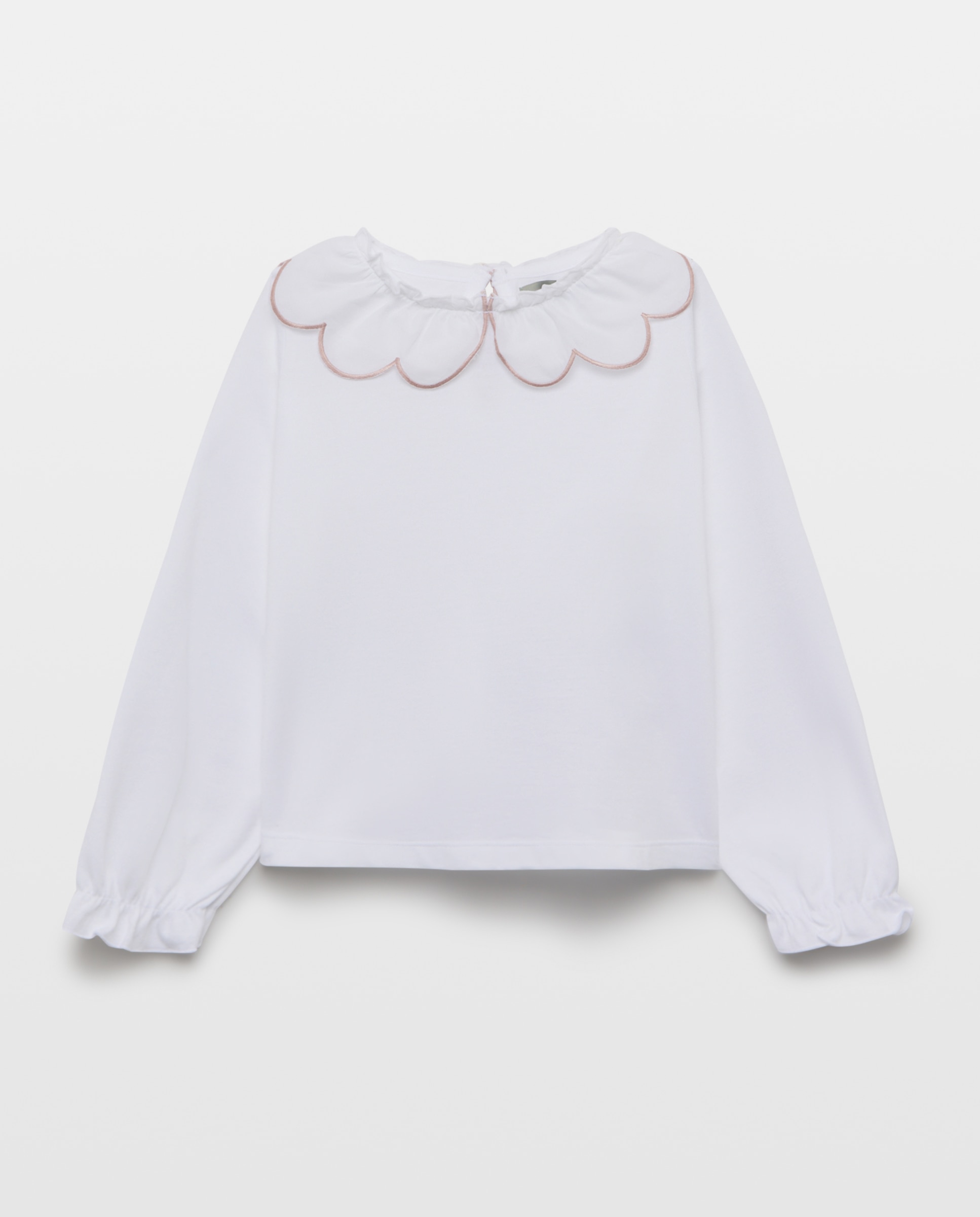 Camiseta manga larga de niña scallop - Coconut El Corte Inglés - Blanco Blanco-4