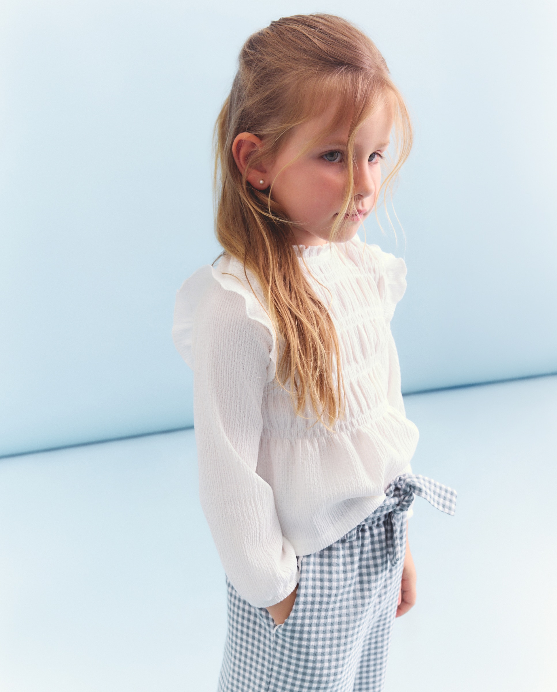 Camiseta lisa manga larga todo gomas de niña - Coconut El Corte Inglés - Blanco roto Blanco roto-1