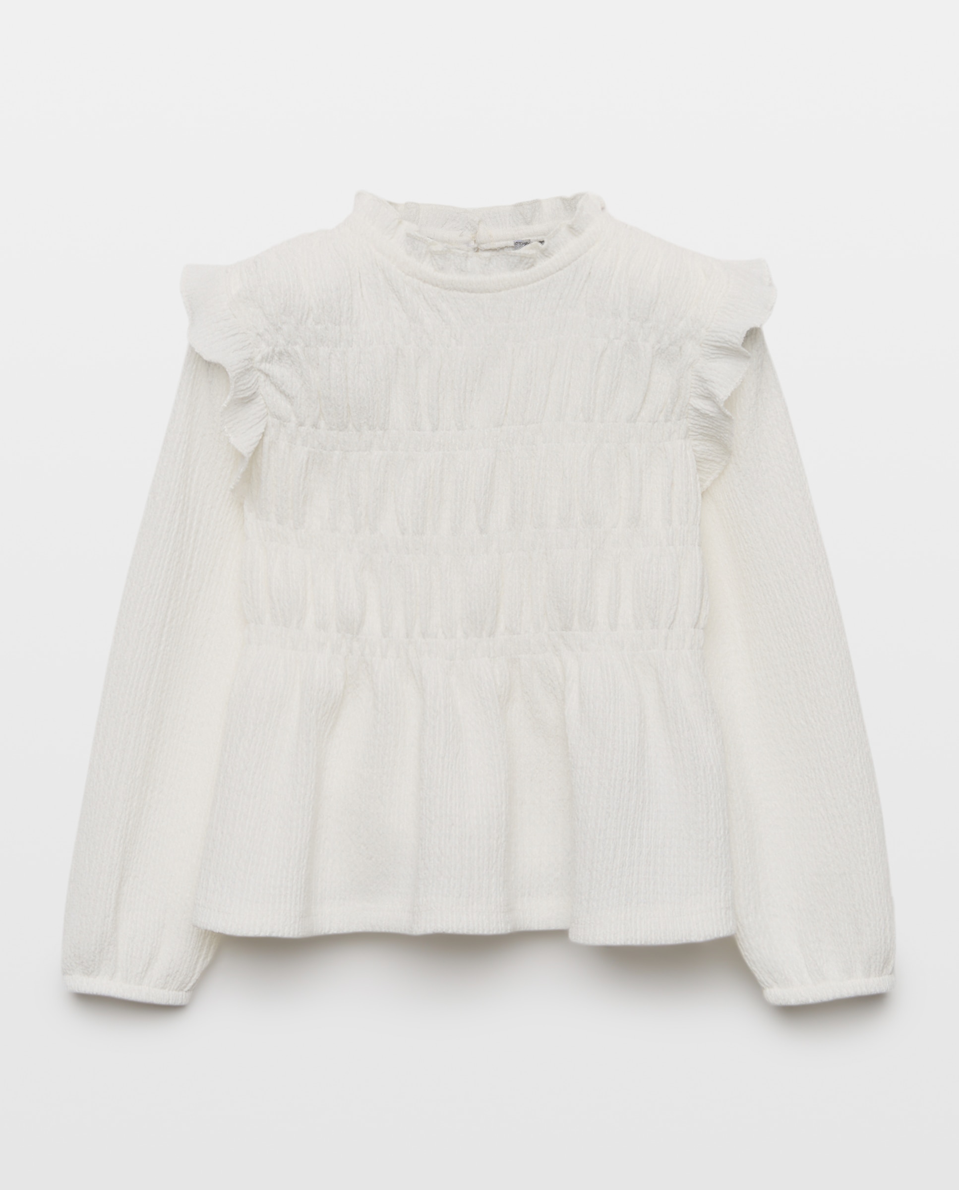Camiseta lisa manga larga todo gomas de niña - Coconut El Corte Inglés - Blanco roto Blanco roto-4