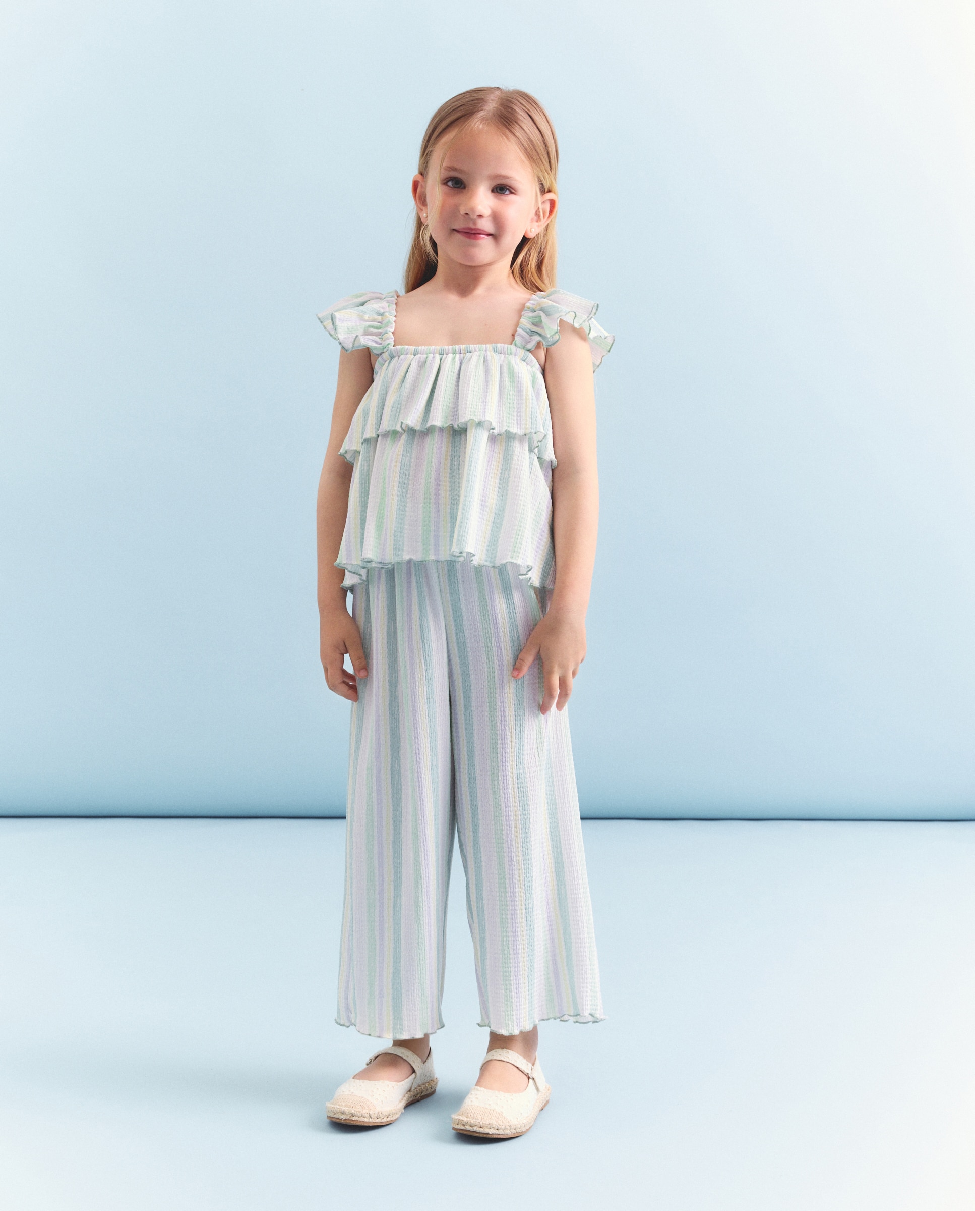 Top Circular com Folhos Coconut El Corte Inglés Multicolor-2