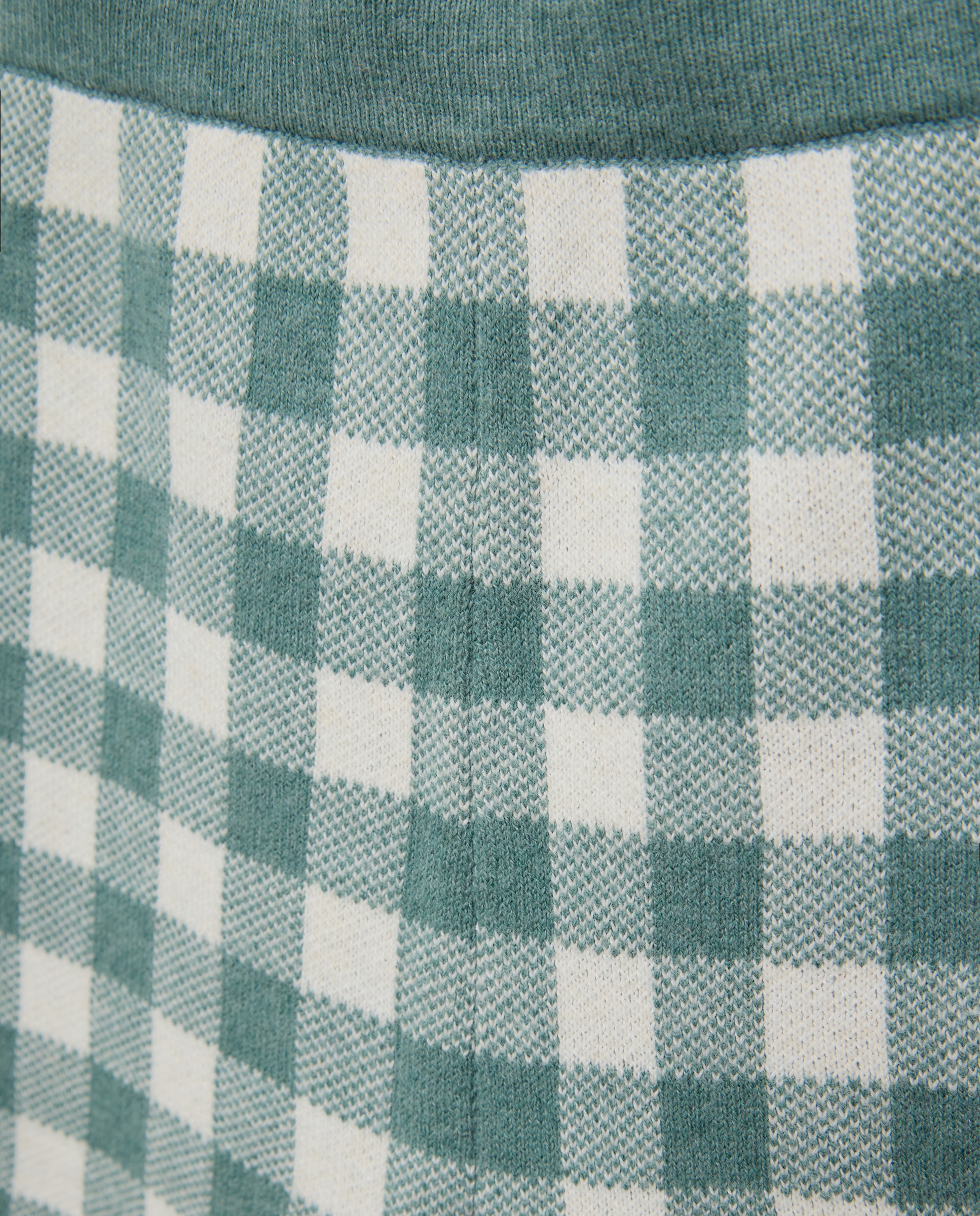 Conjunto aos Quadrados Vichy Verde-3