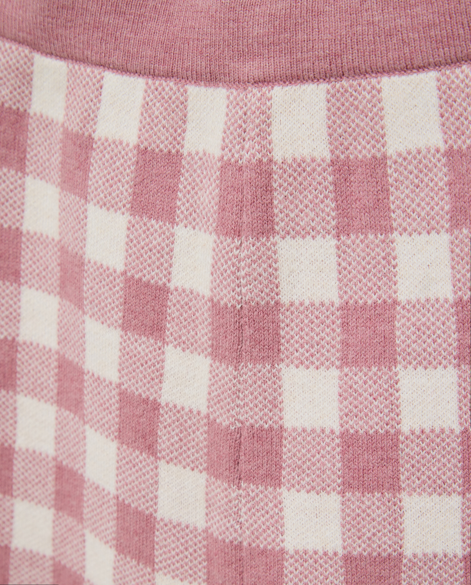 Conjunto aos Quadrados Vichy Rosa-3