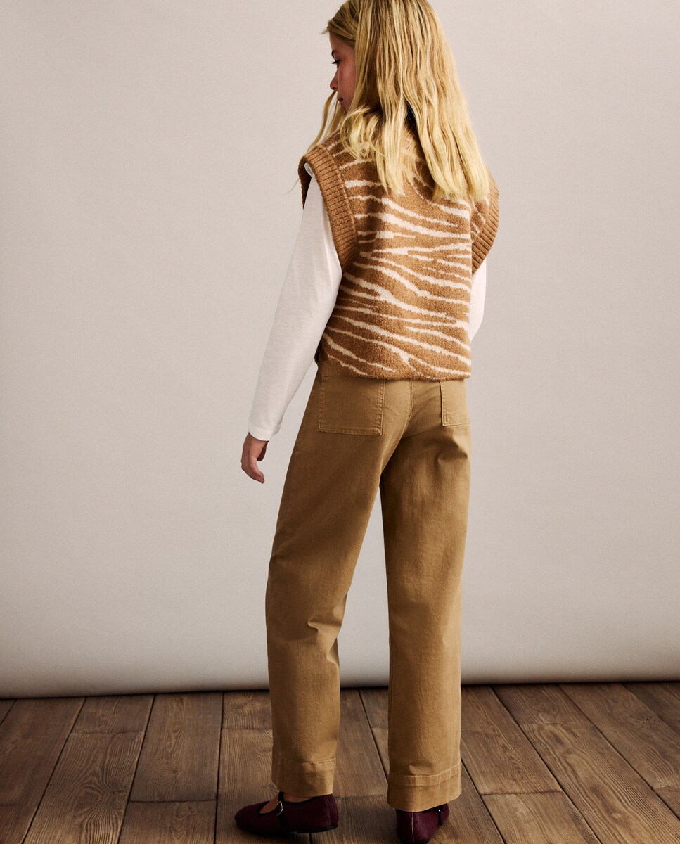 Calças Carpenter Lisas 740 Tabaco-3