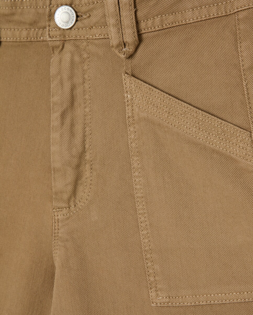 Calças Carpenter Lisas 740 Tabaco-5