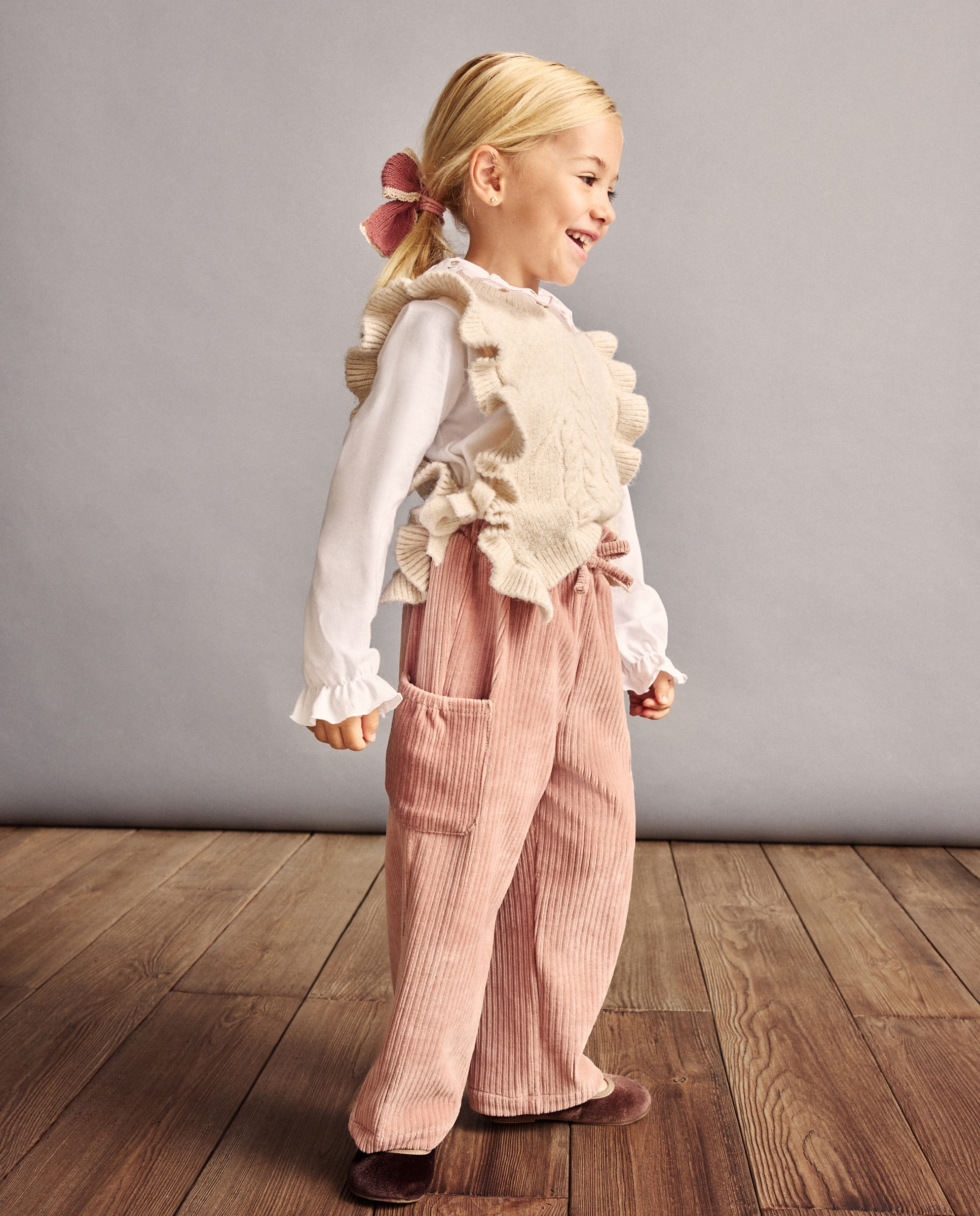 Pantalón de niño jogger pana con bolsillos - Coconut El Corte Inglés - 220 Rosa palo 220 Rosa palo-1