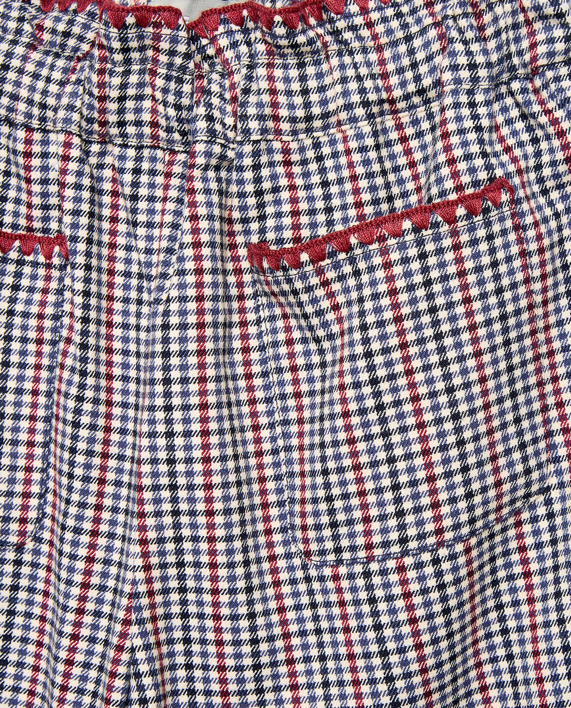 Pantalón cuadro harris cinturilla goma de niña - Coconut El Corte Inglés - Marrón Marrón-6