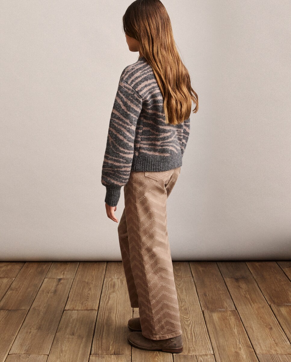 Jeans em Tecido Rasgado e Desfiado 740 Tabaco-4