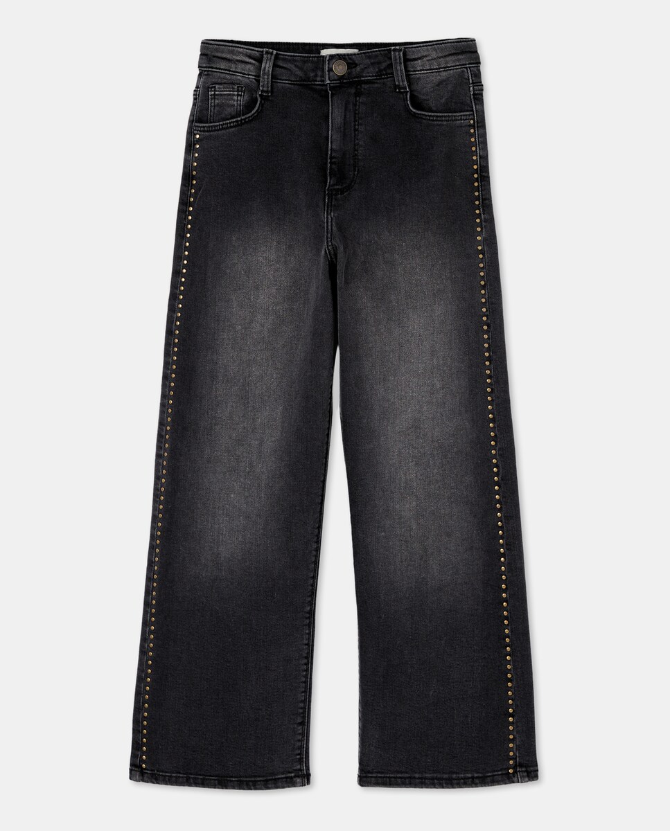 Jeans com Tachas 830 Antracite-4