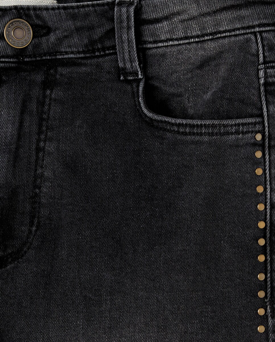 Jeans com Tachas 830 Antracite-5