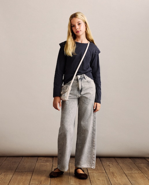 Imagen 0 de Pantalón denim foil de niña