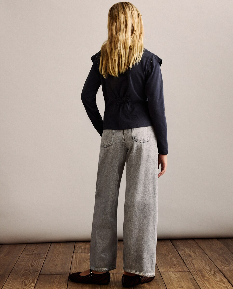 Jeans Foil Cinzento-claro-3