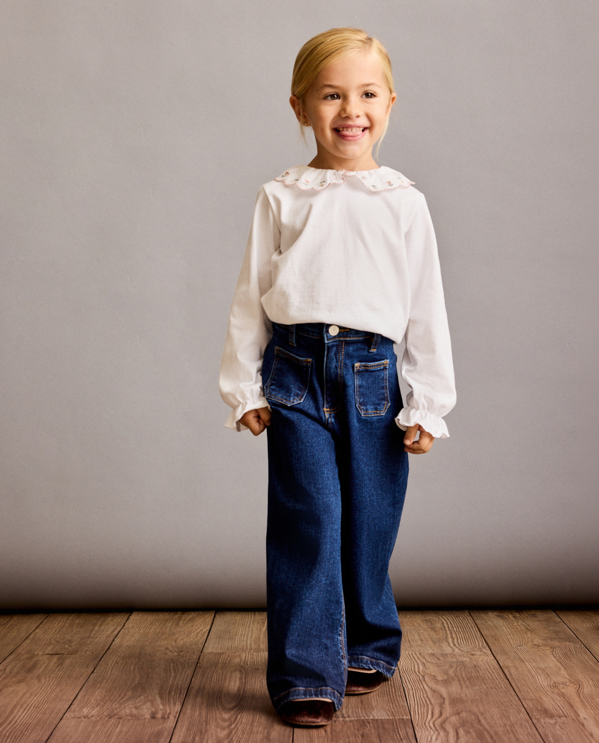 Imagen 1 de Pantalón de niña vaquero marine liso - Coconut El Corte Inglés - Azul Suave Azul Suave