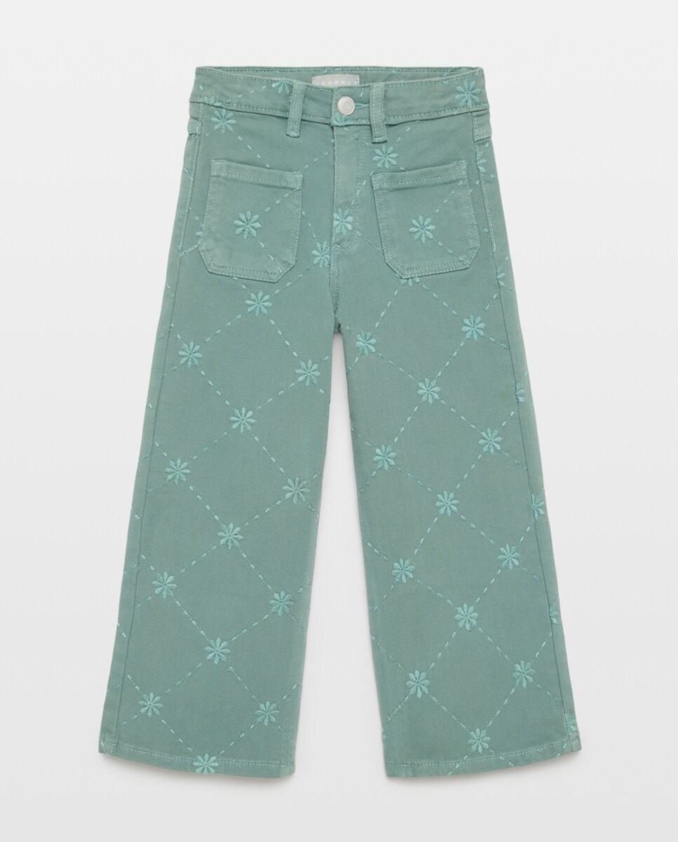 Imagem 0 de Jeans com Bordado Suíço