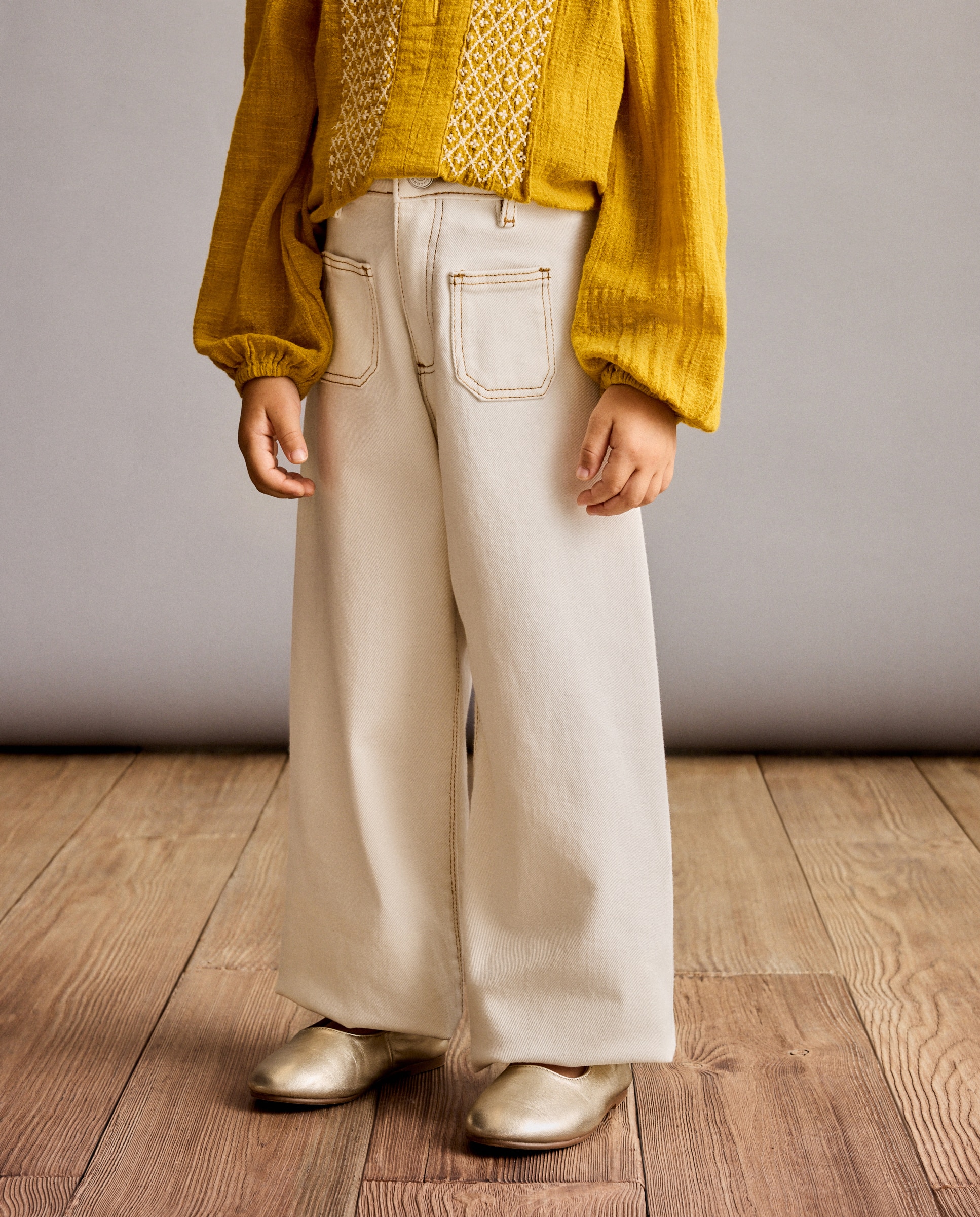 Imagen 2 de Pantalón de niña vaquero marine liso - Coconut El Corte Inglés - 120 Crudo 120 Crudo