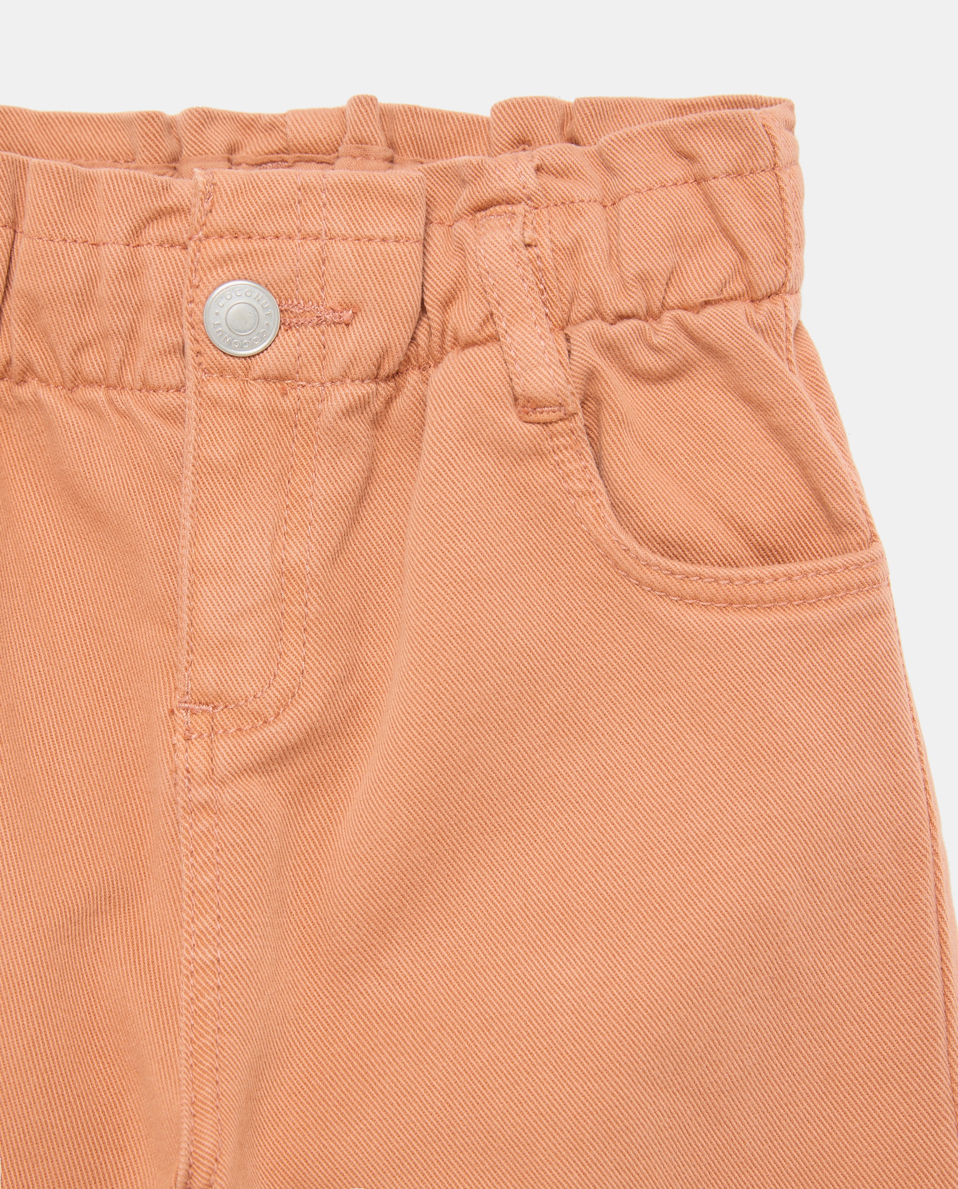 Pantalón de niña vaquero balloom liso - Coconut El Corte Inglés - Naranja quemado Naranja quemado-5