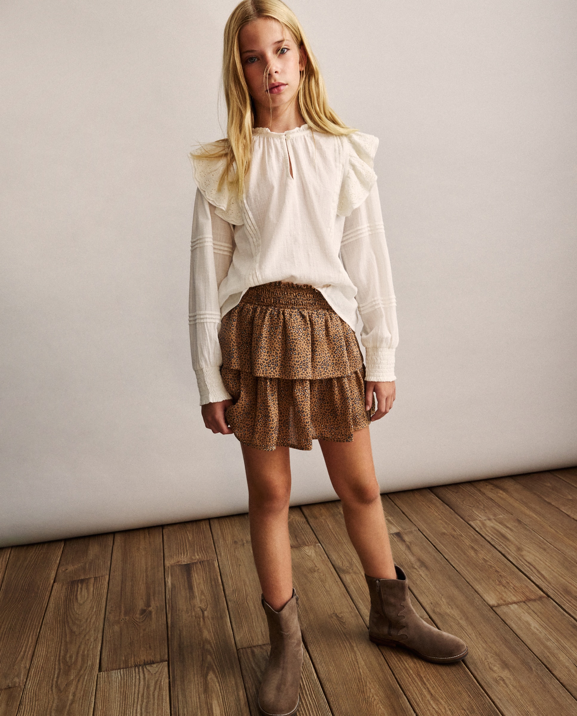 Imagem 0 de Saia em Viscose Acetinada com All Over Print Animal