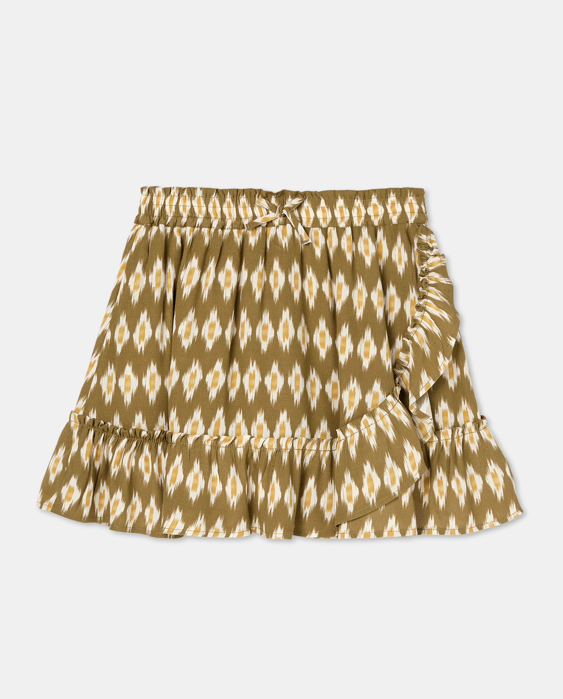 Saia com All Over Print Geométrico Verde-4